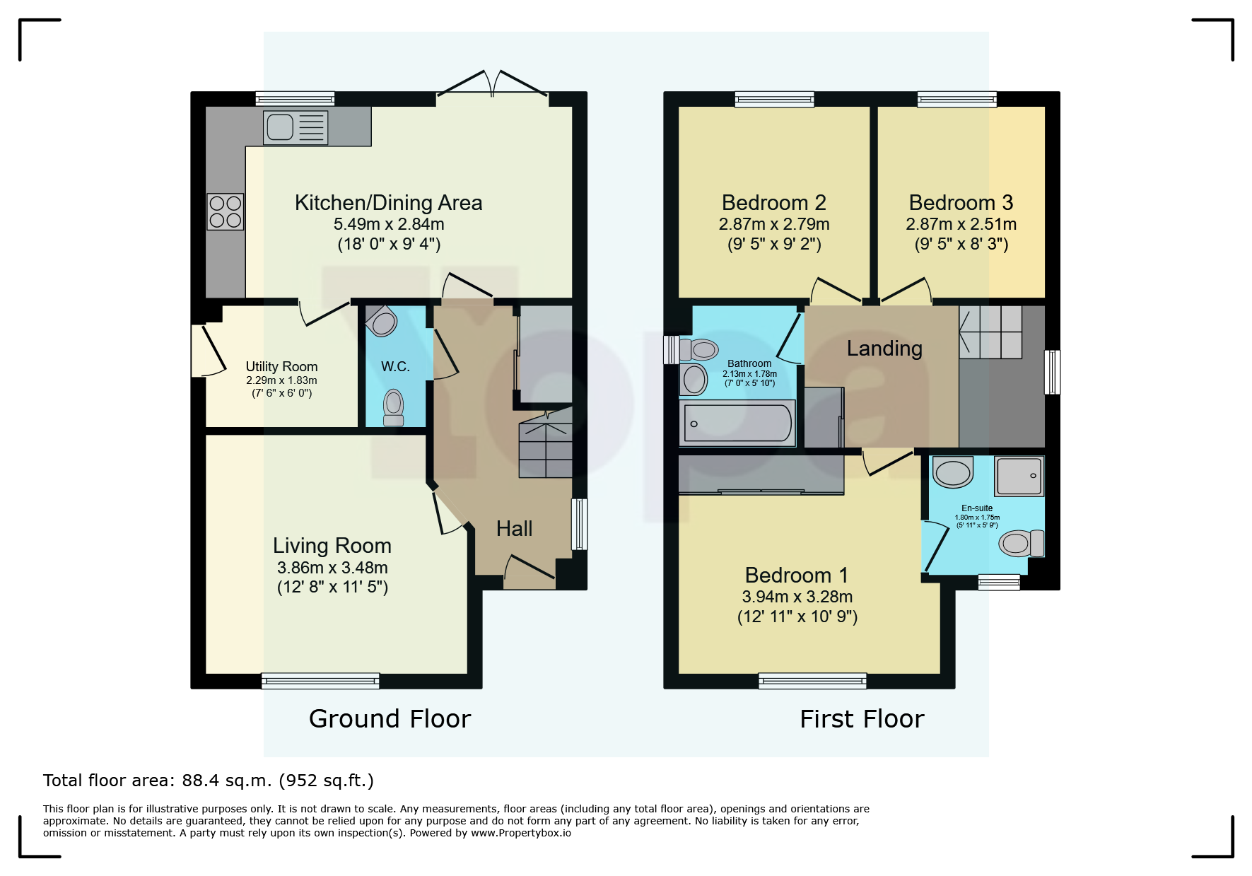 43, Wooding Drive, Lawley, Telford floorplan