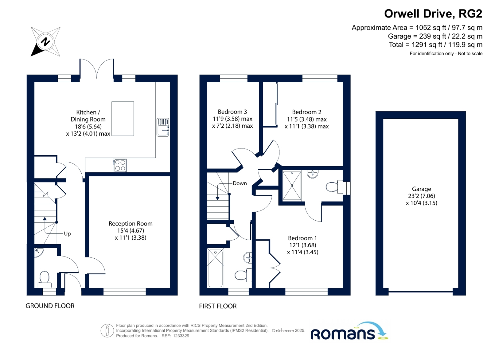 5, Orwell Drive, Reading floorplan