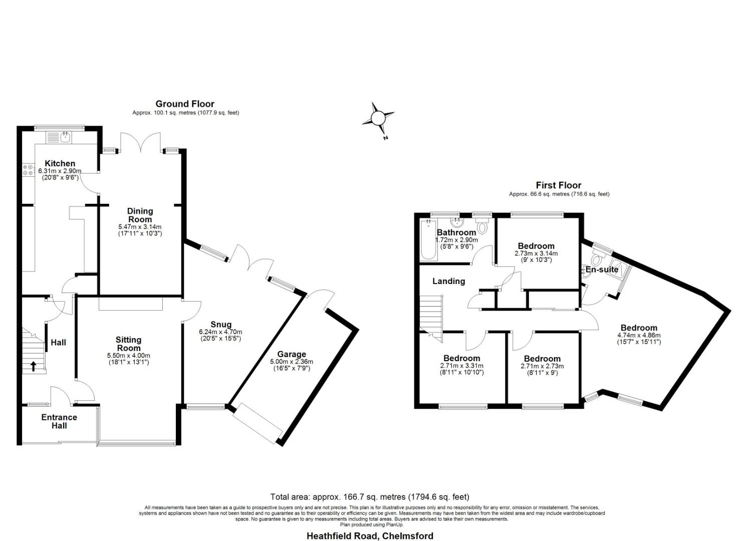 19, Heathfield Road, Chelmsford floorplan