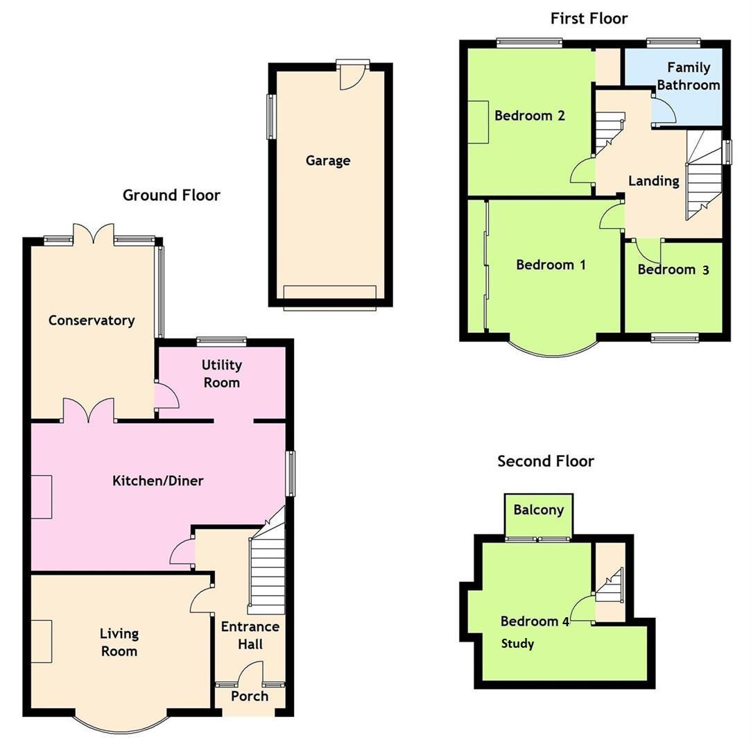 Beachley Road, Tutshill, Chepstow NP16, 4 bedroom semidetached house