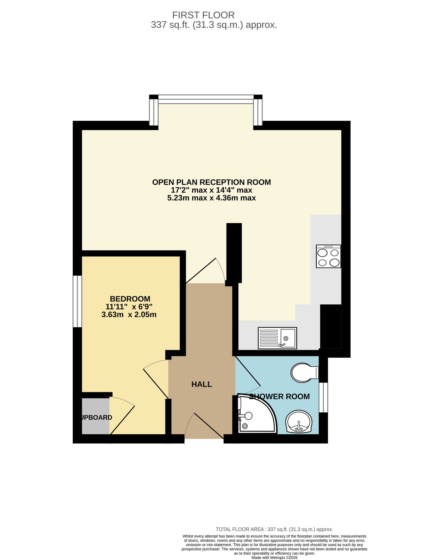 17 Whitworth House, Buckhurst Road, Bexhill-on-Sea floorplan