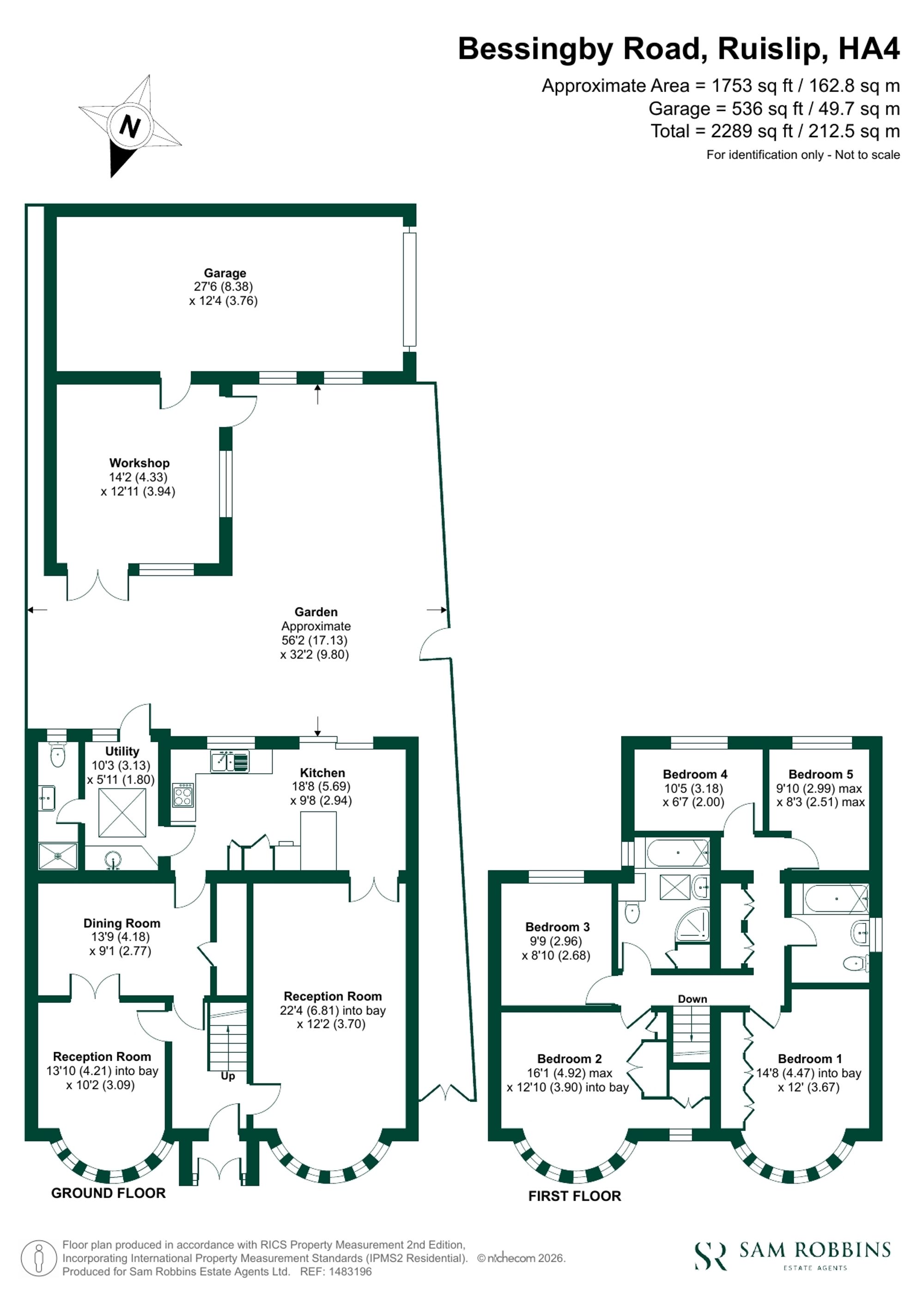 2 Bessingby Road, Ruislip floorplan