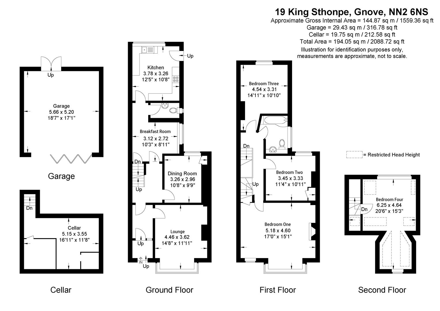 19, Kingsthorpe Grove, Northampton floorplan