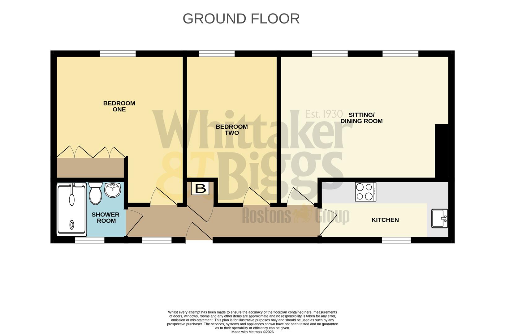 Apartment 2, 49, Willow Drive, Leek floorplan