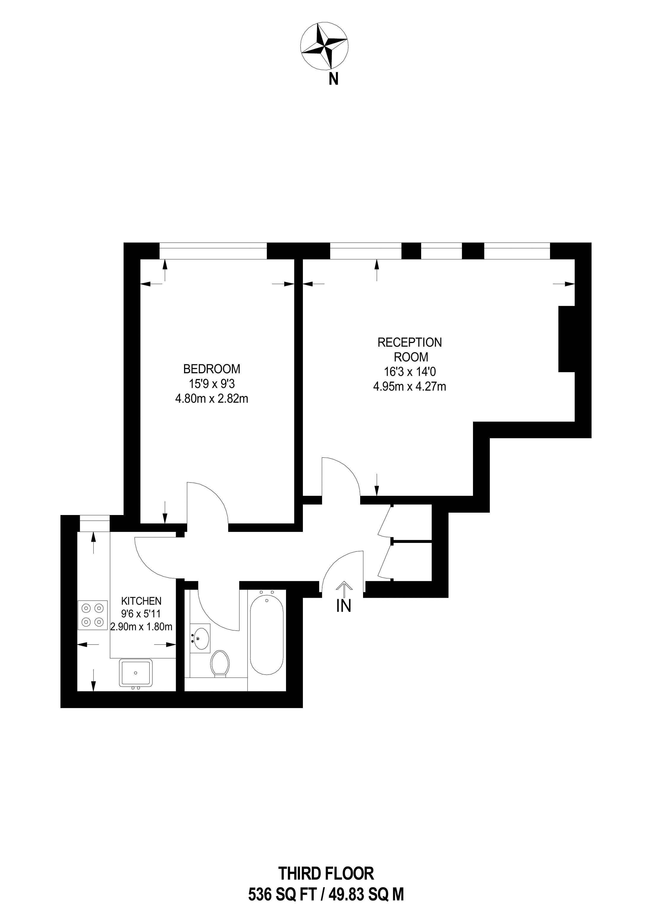 1 Bedrooms Flat to rent in Redan Place, Bayswater, London W2