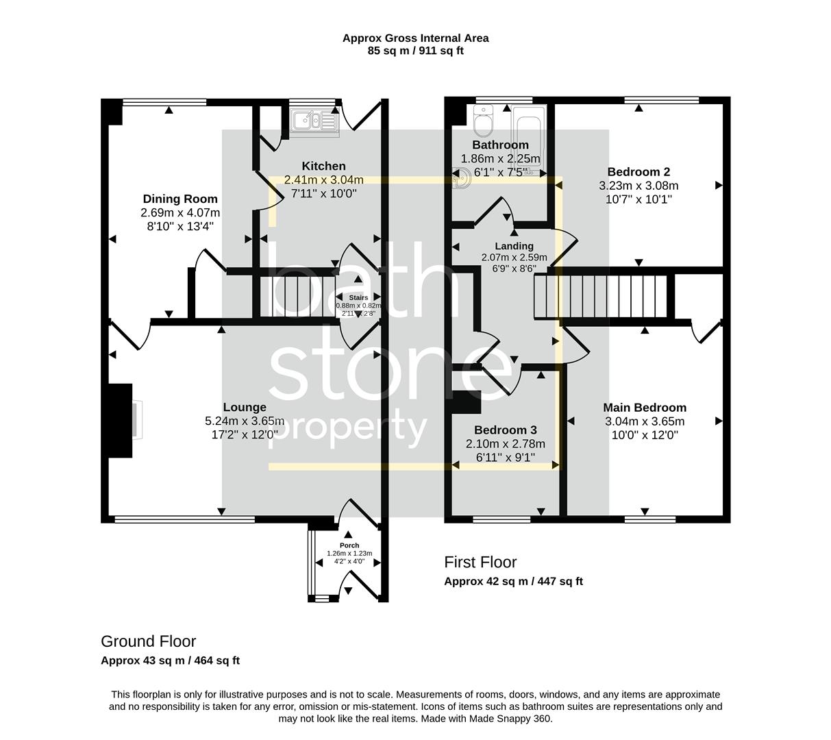 55, Greenbank Gardens, Bath floorplan