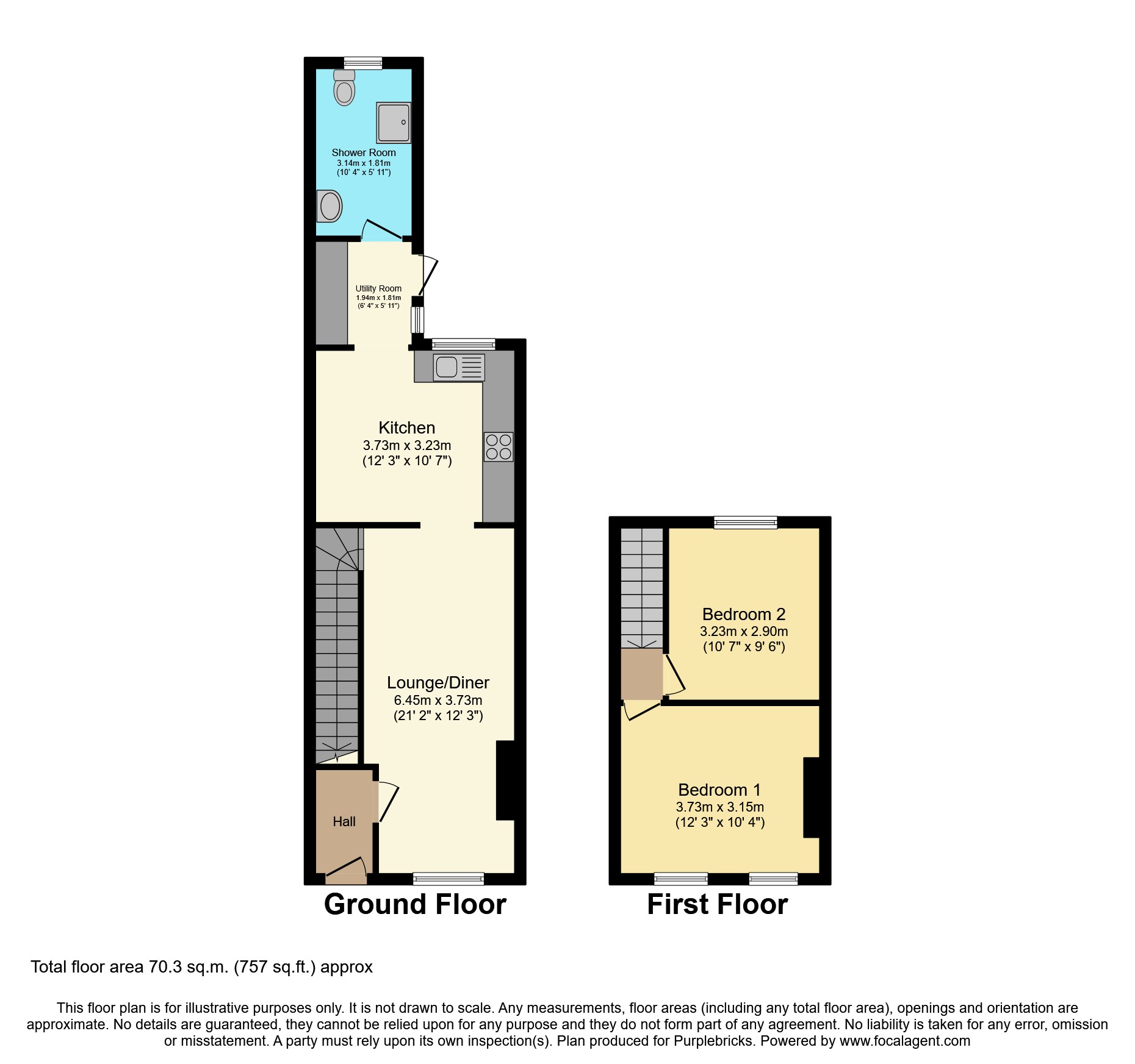 Blenheim Road, Dartford DA1, 2 bedroom terraced house for sale