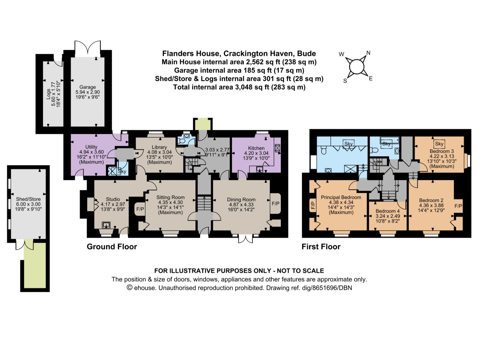 Flanders House,, Crackington Haven, Cornwall floorplan
