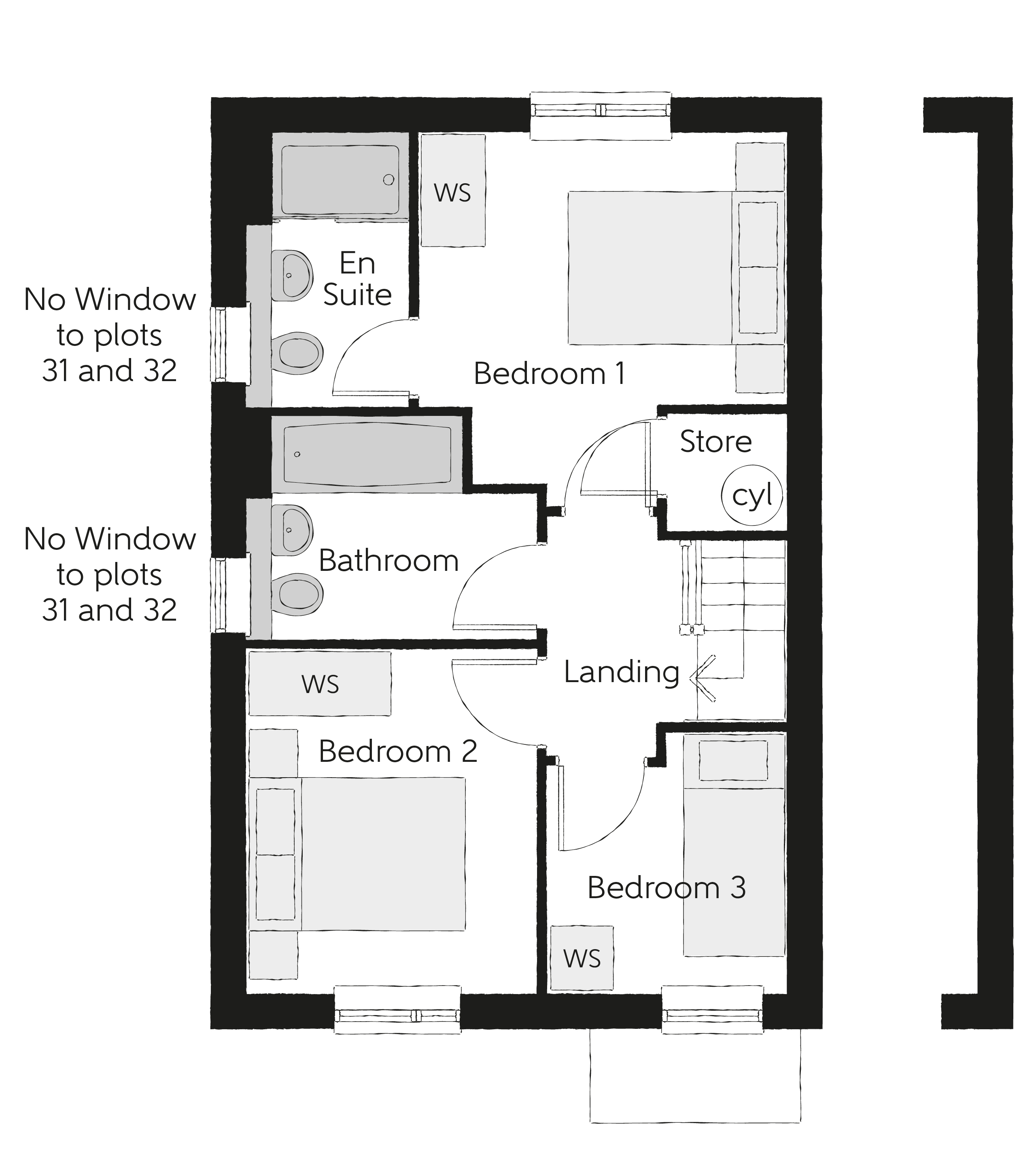30, 36 Waterslade Way, Houghton Regis floorplan