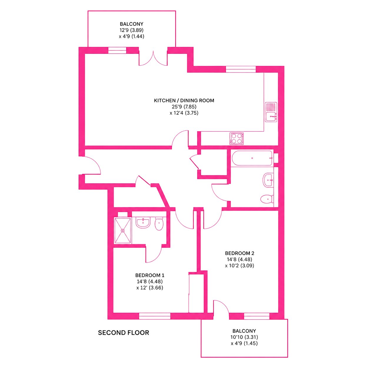 19 Queens Quarter,, London Road, Bracknell floorplan