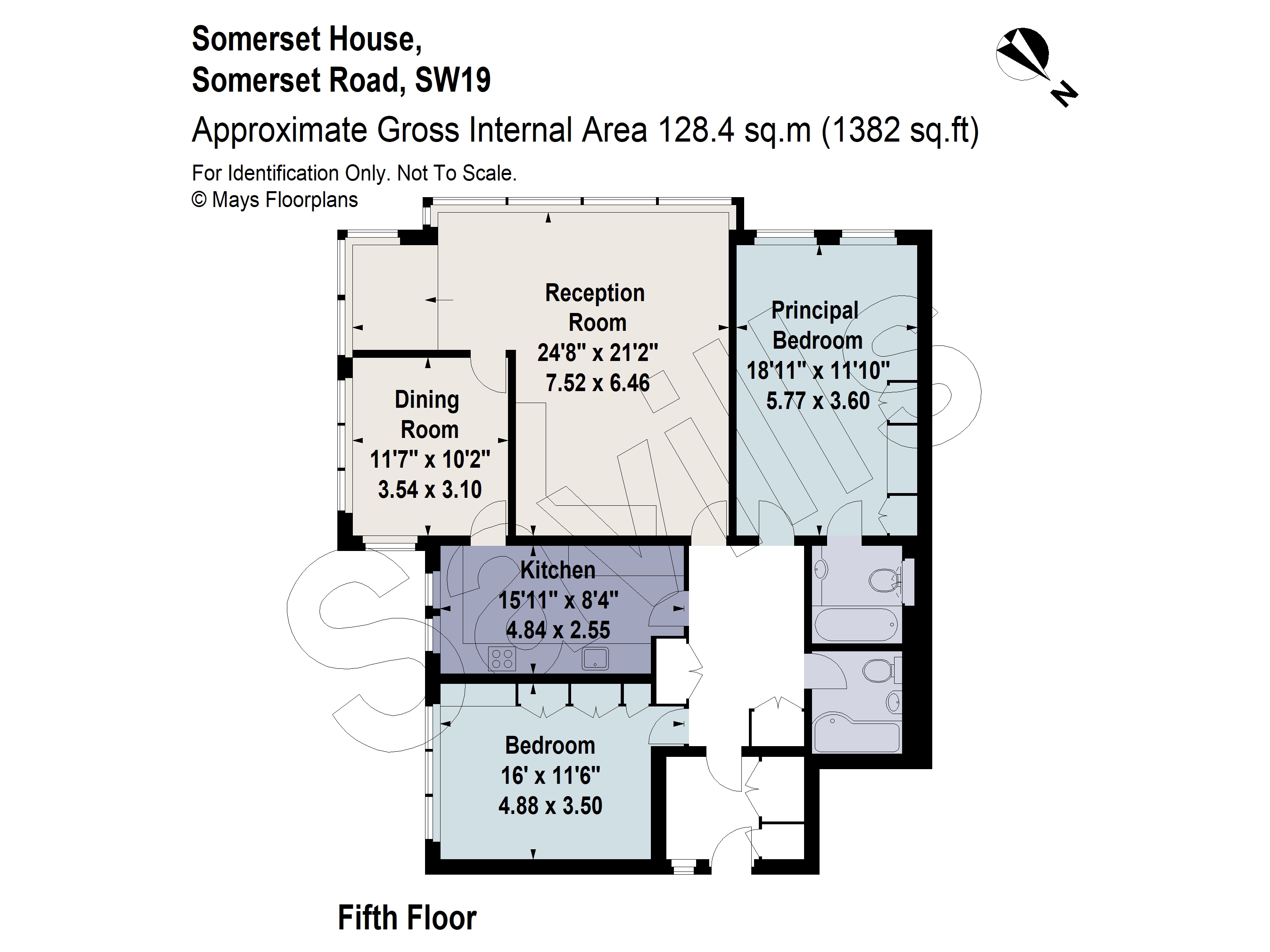 Somerset Road, Wimbledon, London, SW19 floorplan