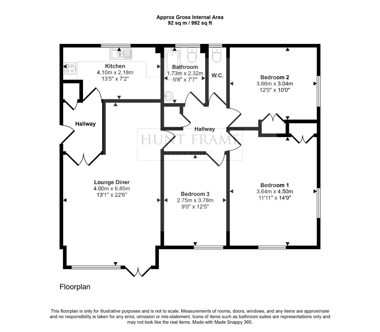 4 Kingston House, 8, St. Annes Road, Eastbourne floorplan