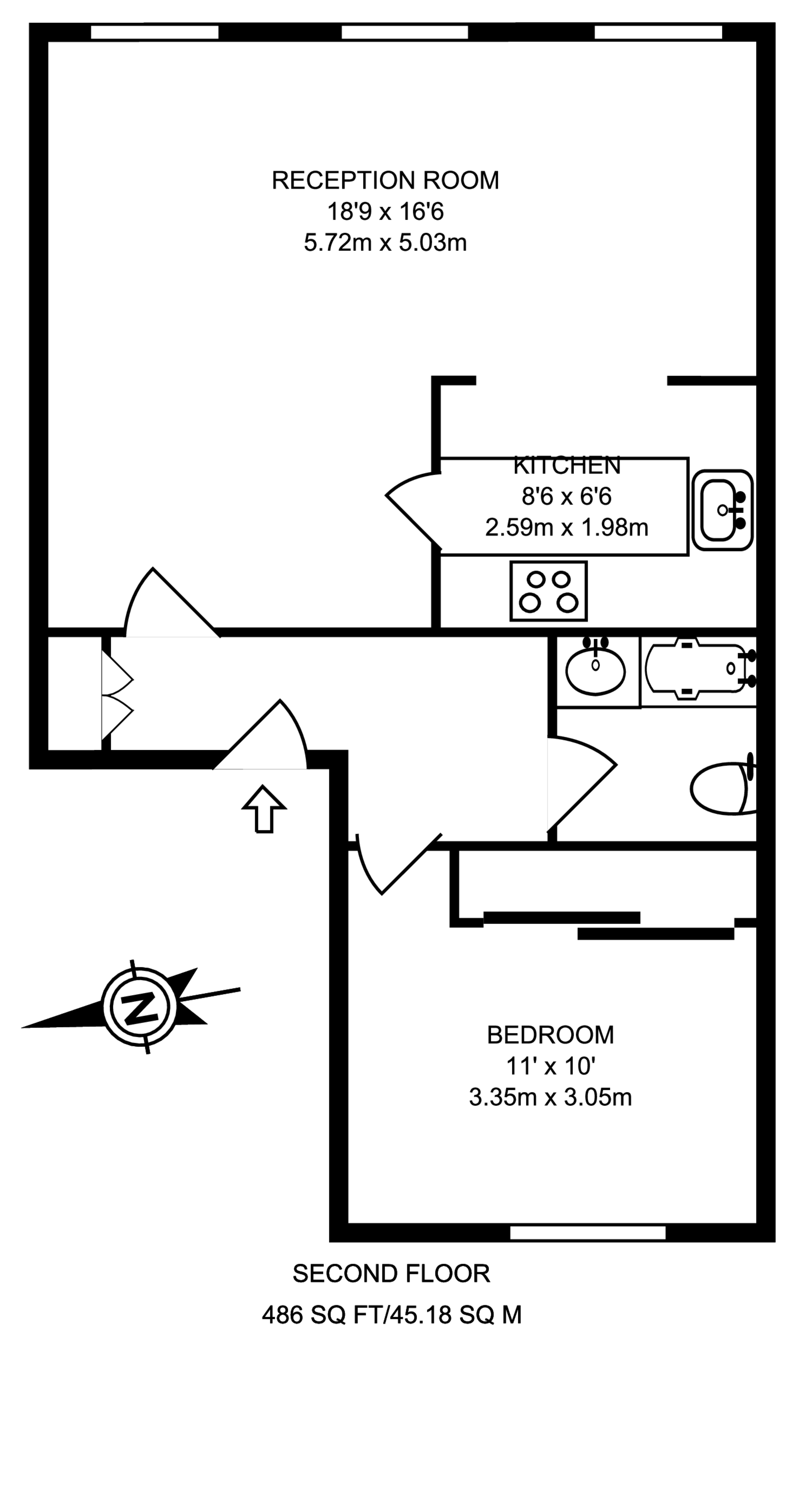 Hornton Street, Kensington floorplan