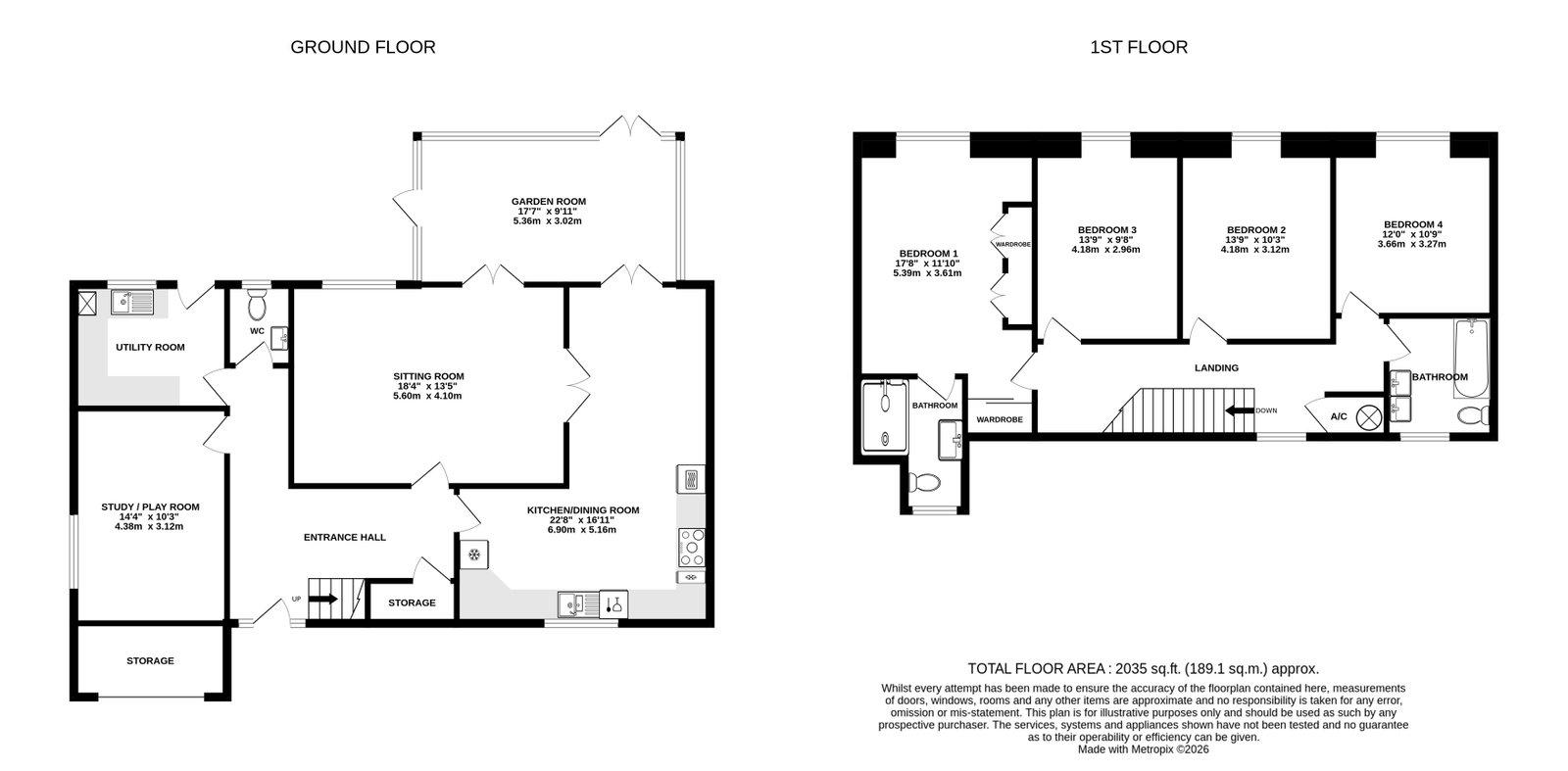 Netherwood, Poplar Road, Hereford floorplan