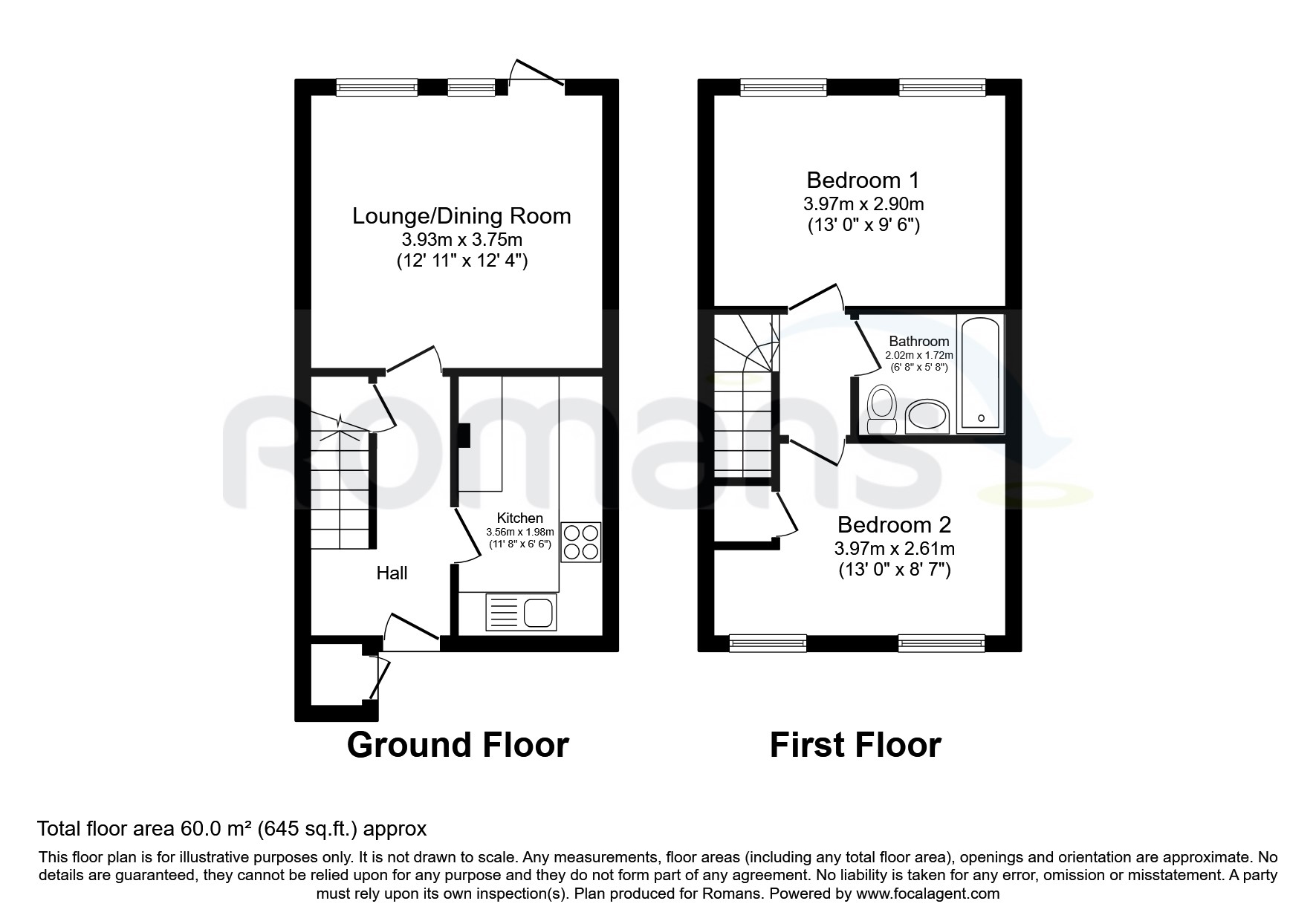 Victoria Court, Bagshot GU19, 2 bedroom terraced house to rent