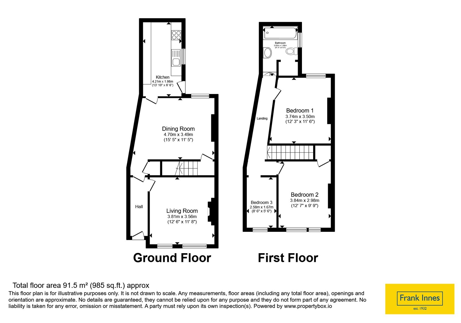 97, Meadow Lane, Leicestershire floorplan