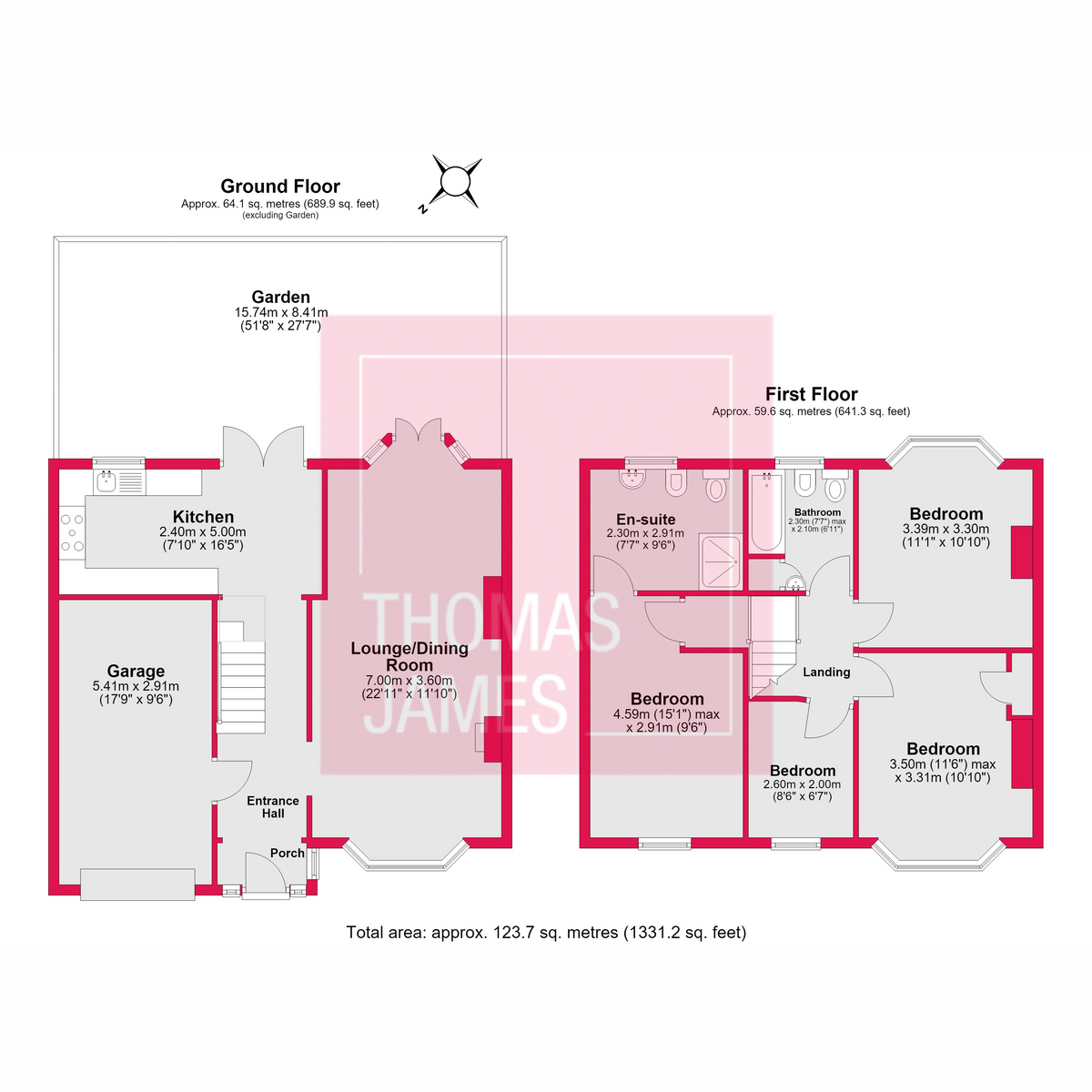70, Avenue Road, London floorplan