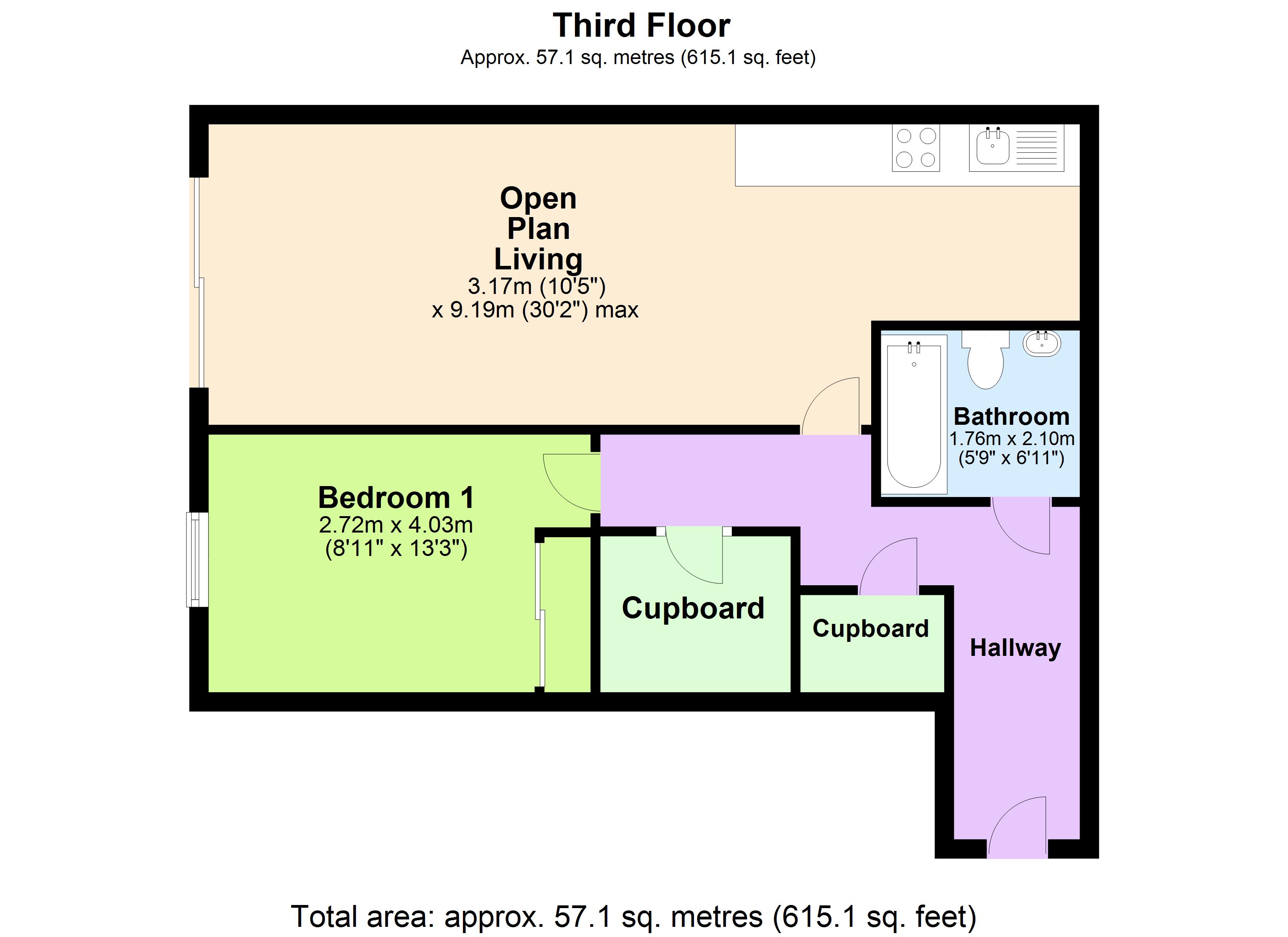 St Pauls Place, 40 St Pauls Square, Jewellery Quarter B3, 1 bedroom
