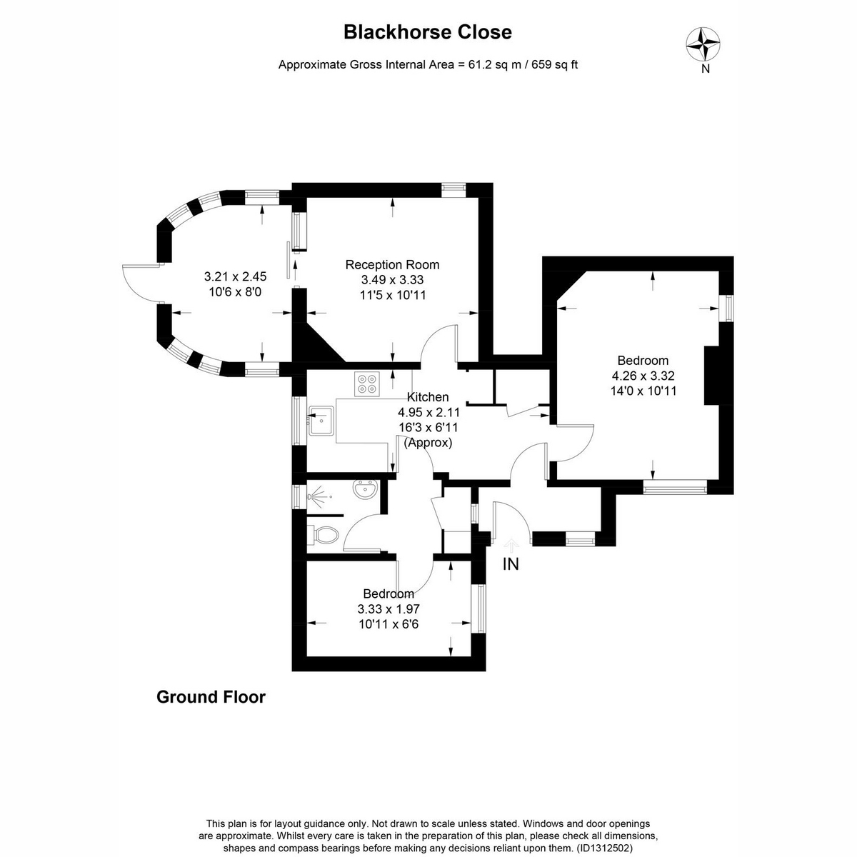 35, Blackhorse Close, Amersham floorplan