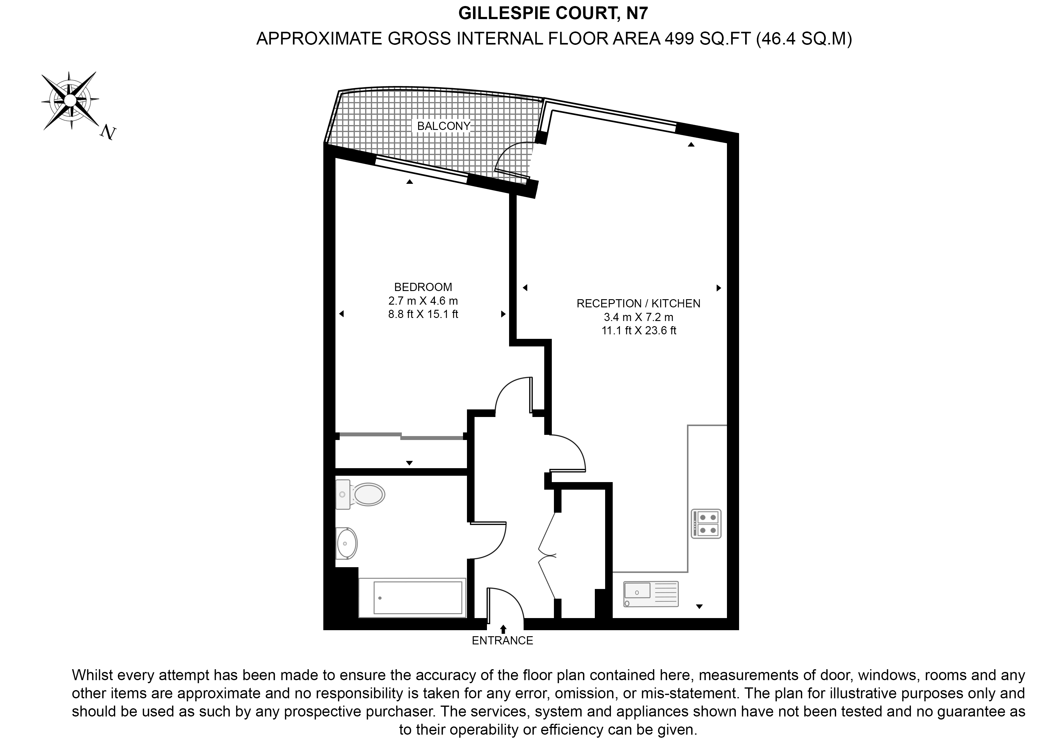 Flat 85, (9), Gillespie Court, Queensland Terrace, Islington floorplan