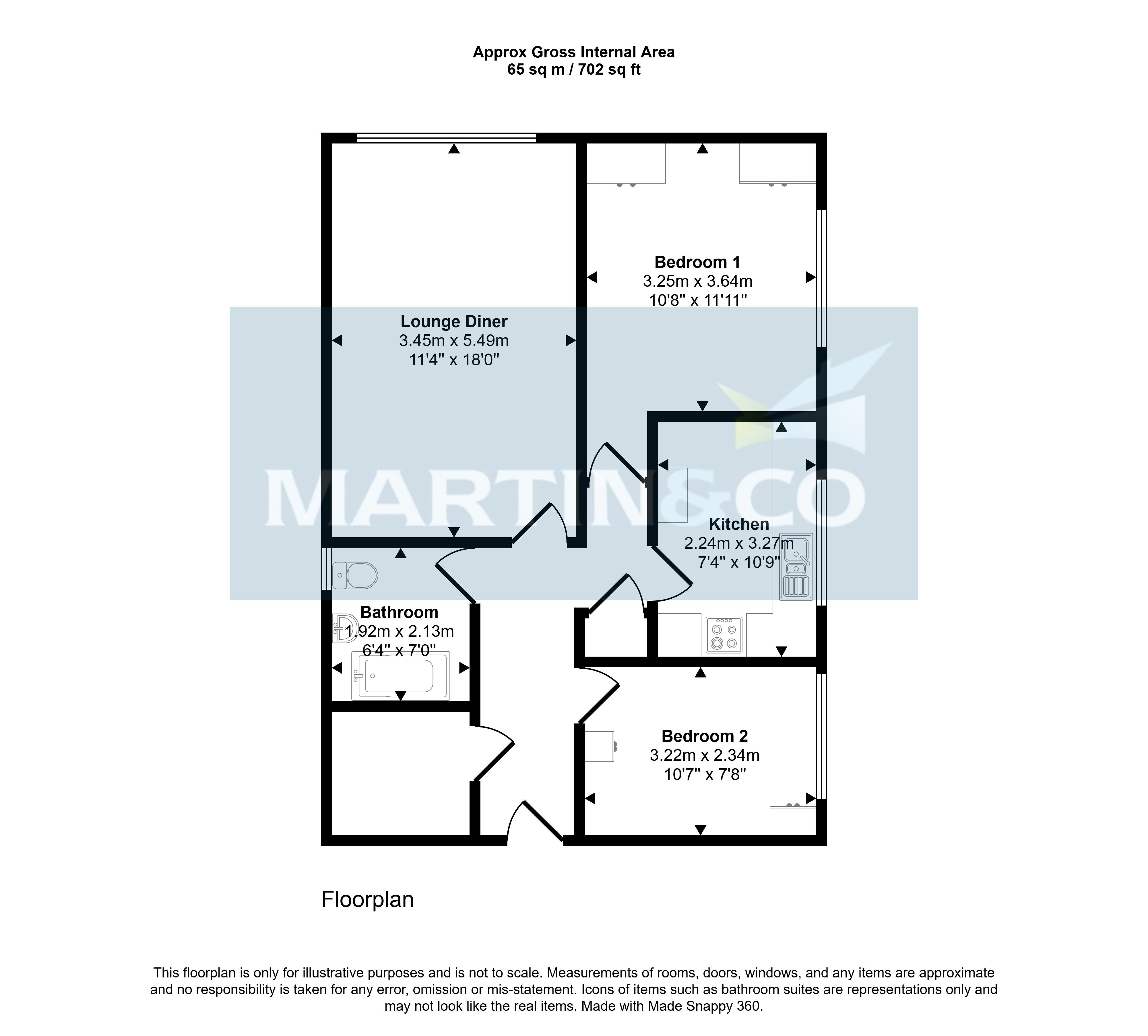7, Merrion Court, Lower Parkstone floorplan
