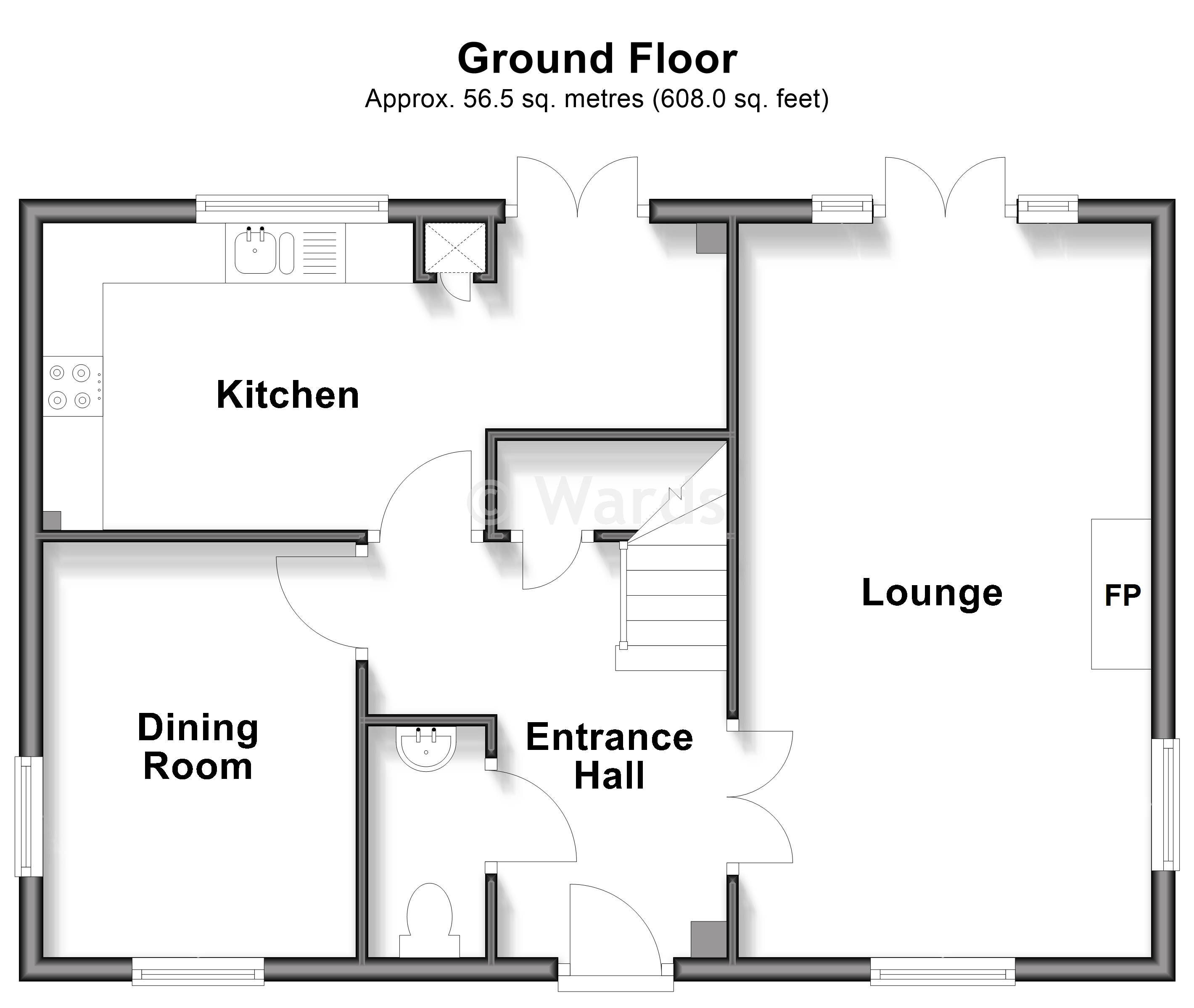 43, Brigadier Gardens, Ashford floorplan