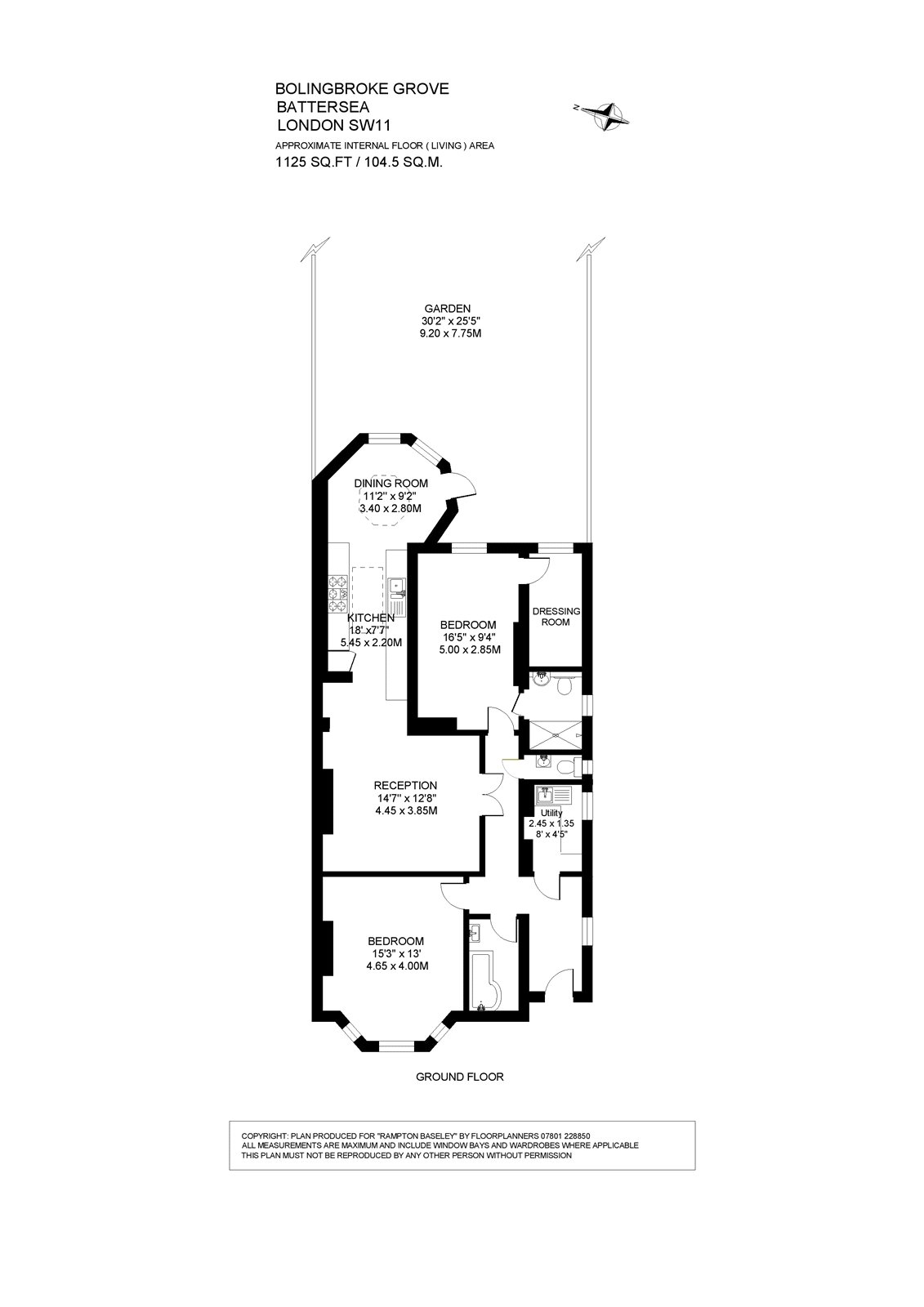 Flat 1, 96, Bolingbroke Grove, London floorplan