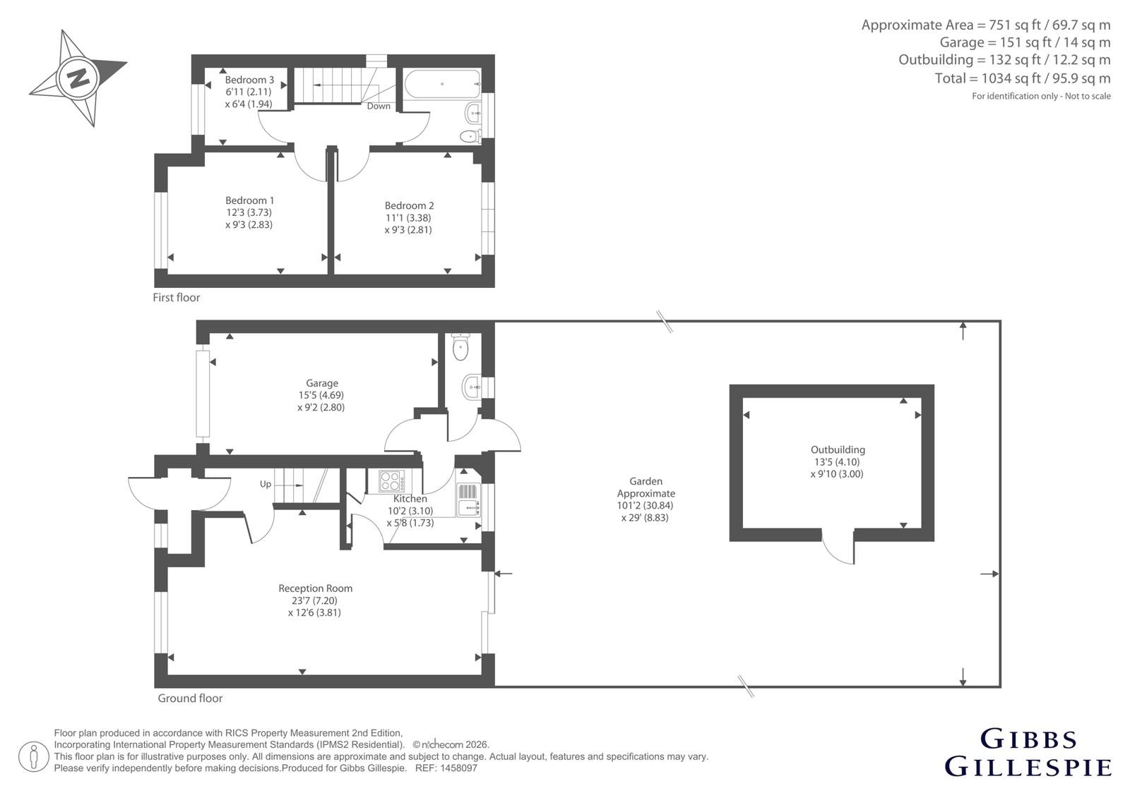 15, Silver Close, Harrow floorplan