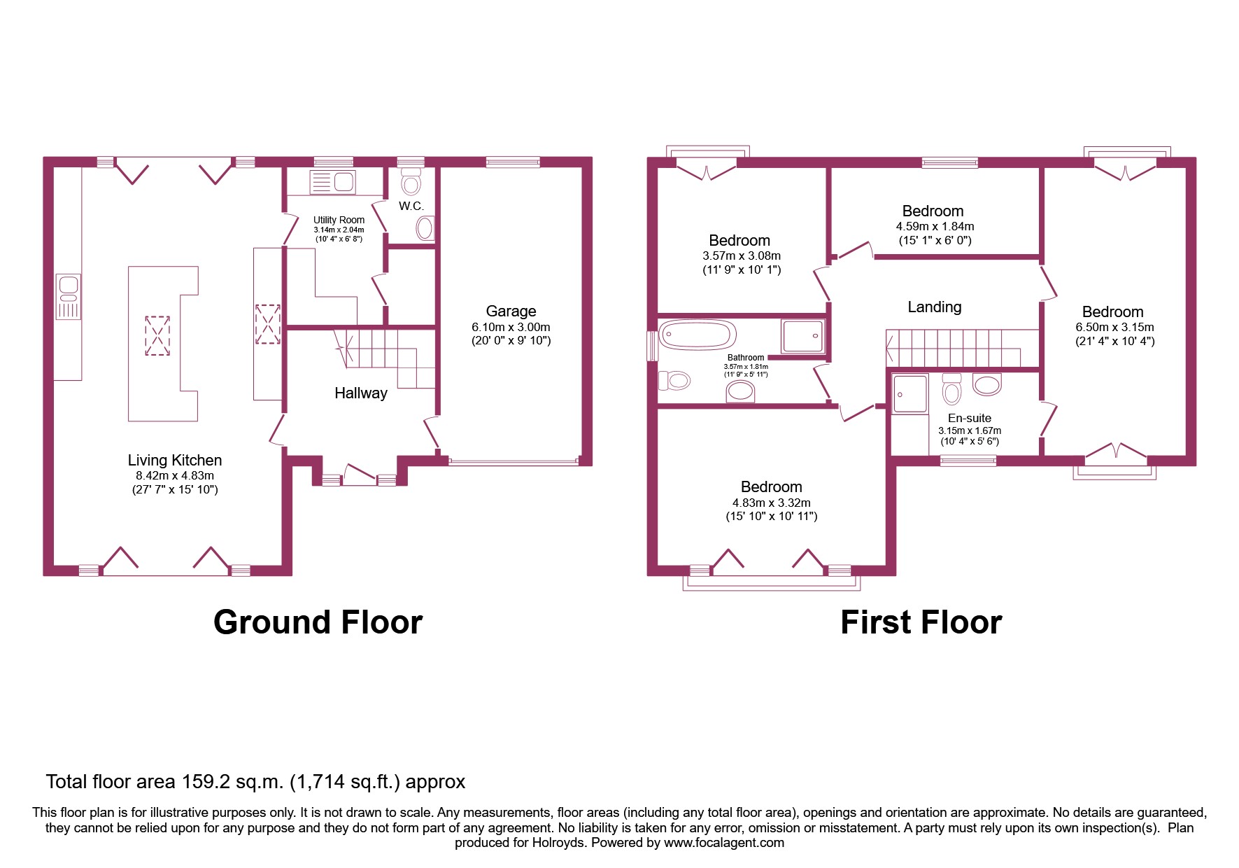 Banks Lane, Riddlesden, Keighley BD20, 4 bedroom detached house for