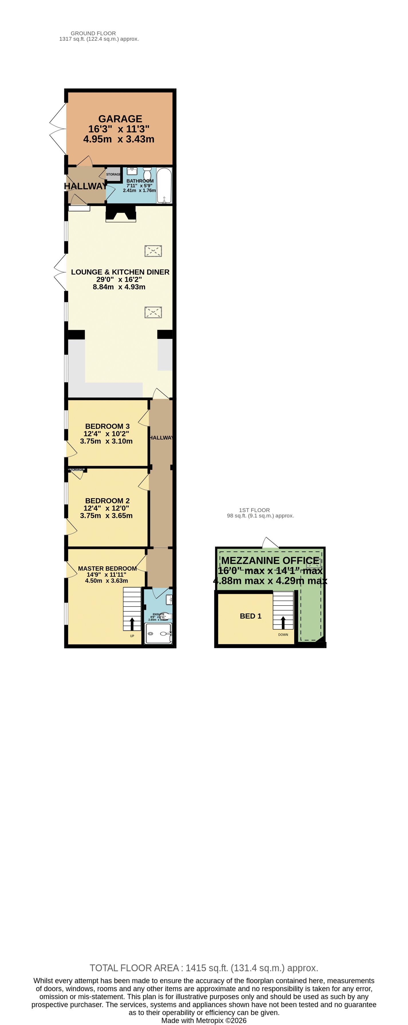 9 The Stables, The Granaries, Lincoln floorplan