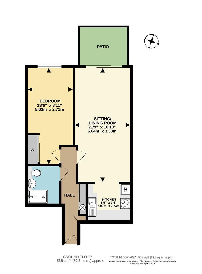 Flat 2, 30, Homewater House, Upper High Street, Epsom floorplan