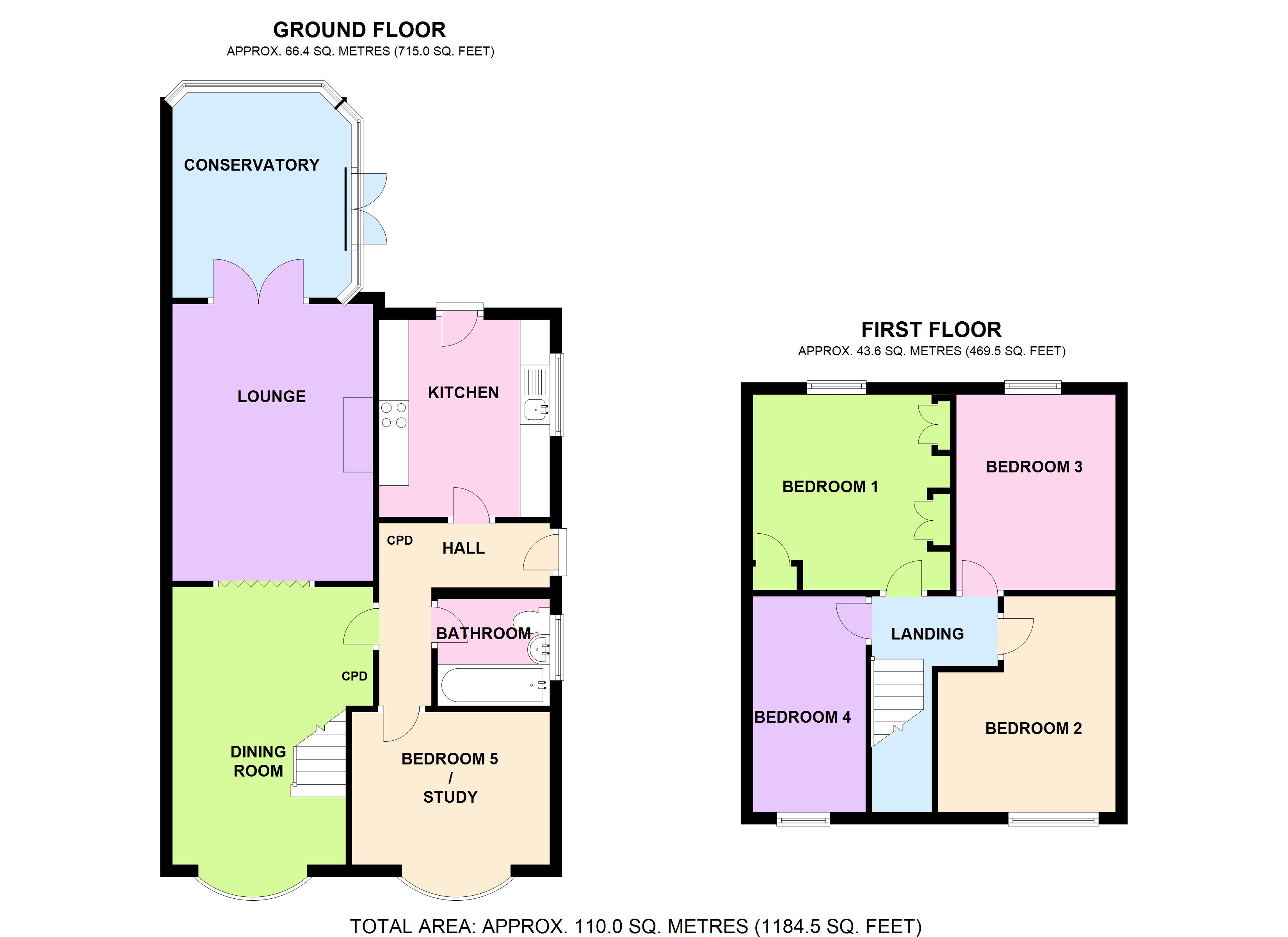 5 Bedrooms Semi-detached bungalow for sale in Moss Lane, Ashbourne, Derbyshire DE6