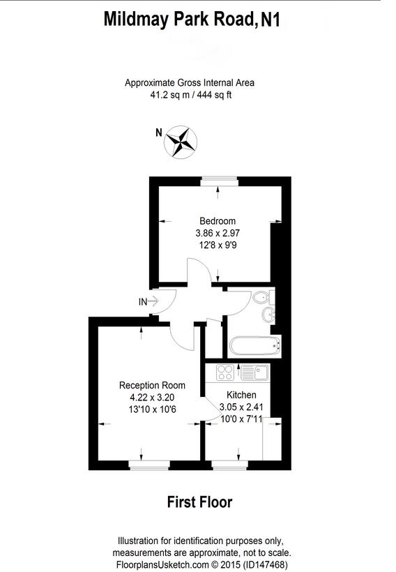1 Bedrooms Flat to rent in Mildmay Park, London N1