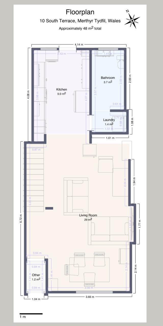 10, South Terrace, Merthyr Tydfil floorplan