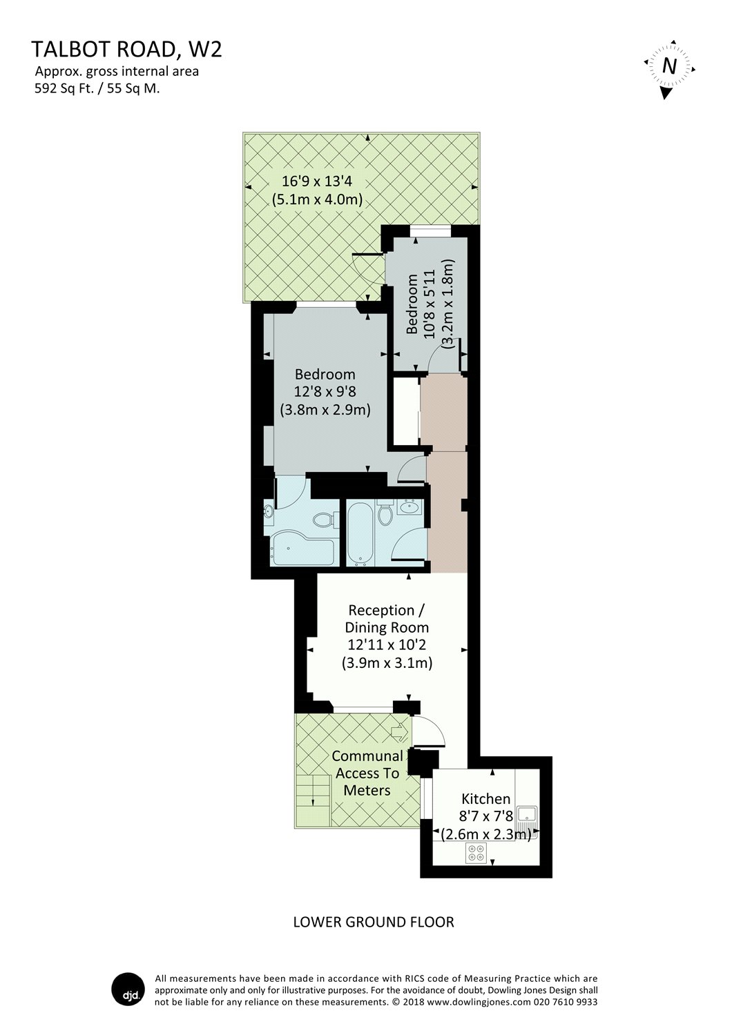 2 Bedrooms Flat to rent in Talbot Road, London W2