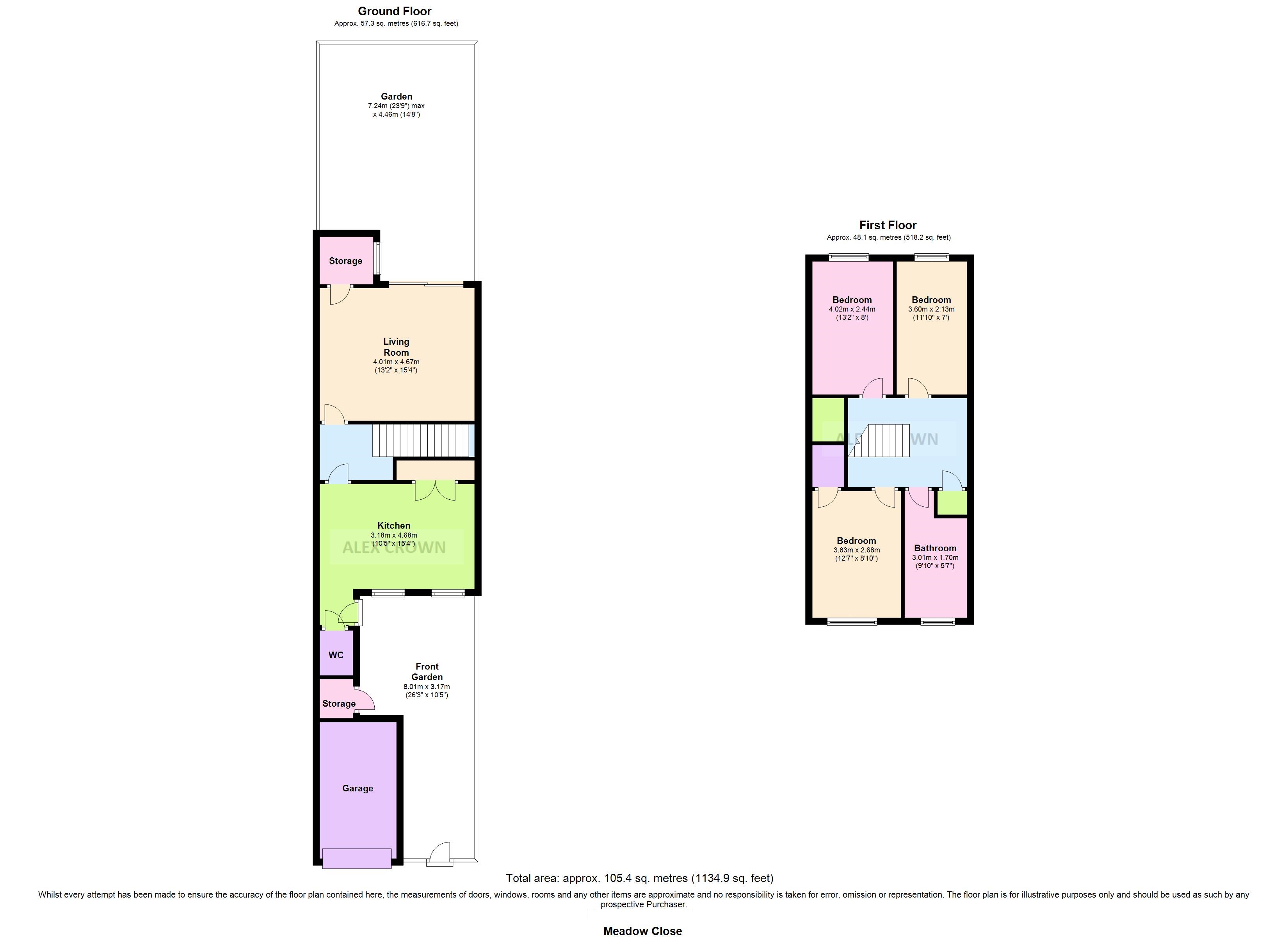 3 Bedrooms Terraced house for sale in Meadow Close, Barnet EN5