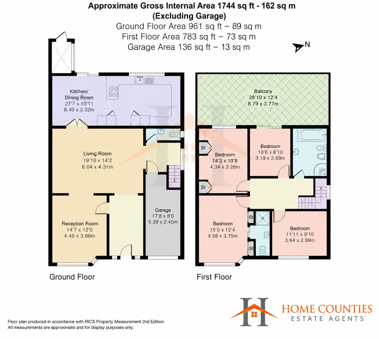 Longland Drive, London floorplan
