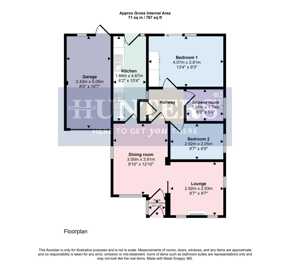 Milverton Close, Wigston floorplan