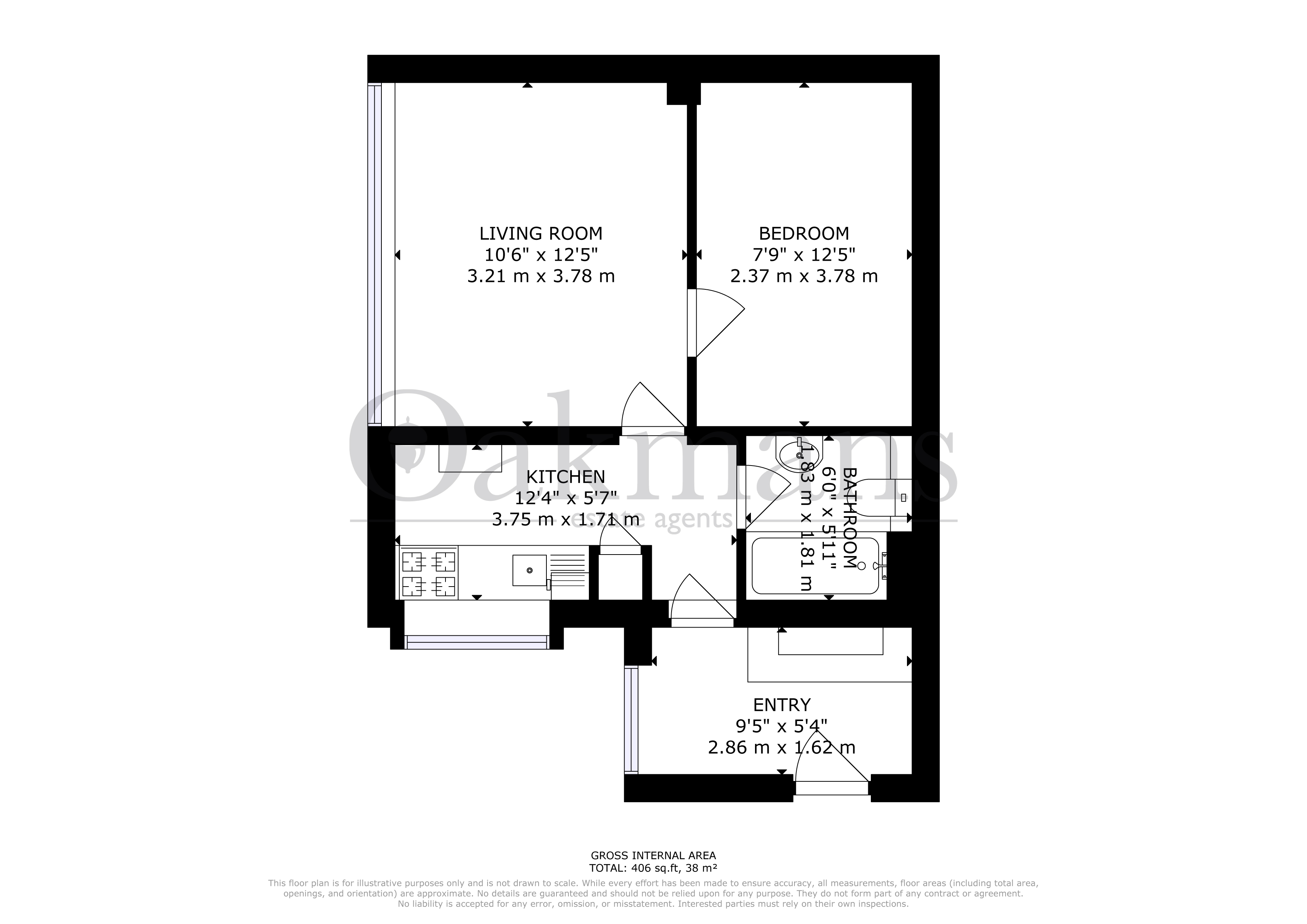 FLAT 14, BLOSSOMFIELD COURT, BIRMINGHAM floorplan