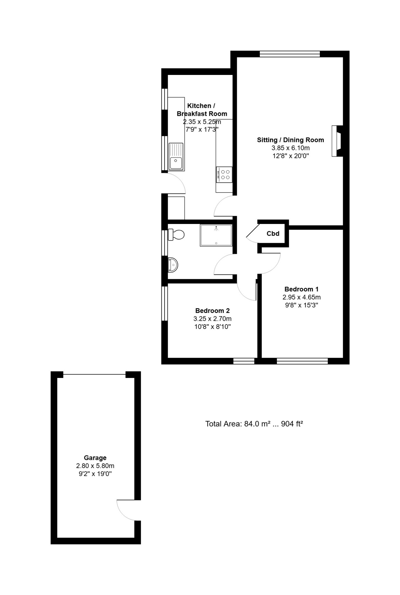 34 The Grove, Grimston, Norfolk floorplan