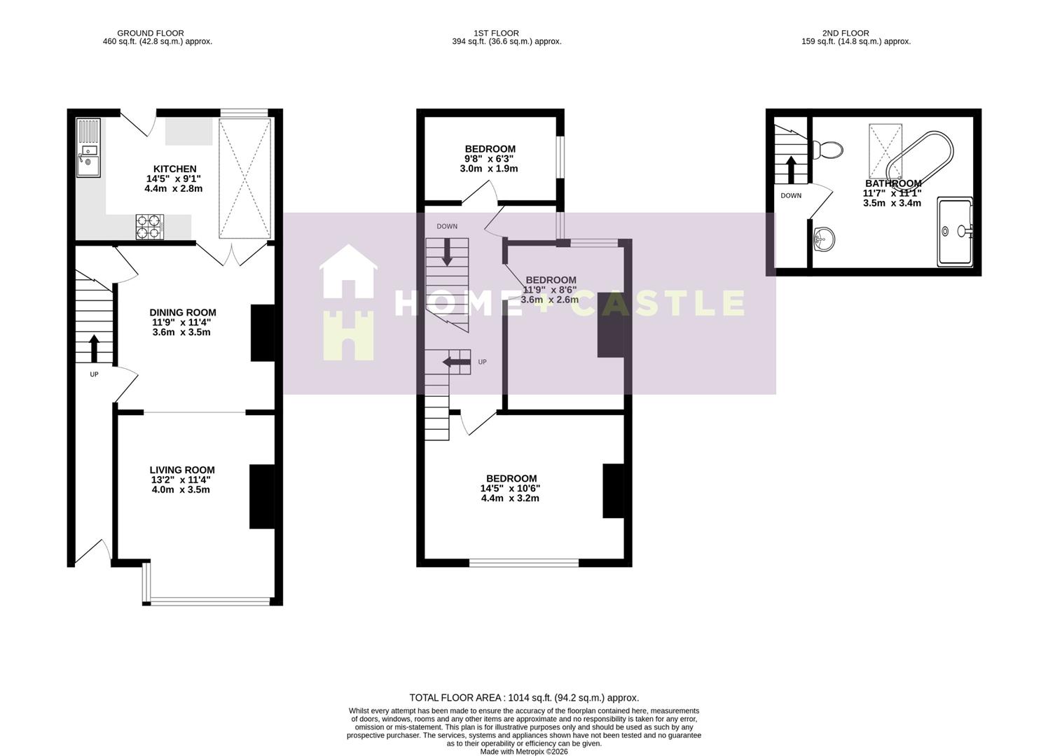 65, Station Road, Polegate floorplan