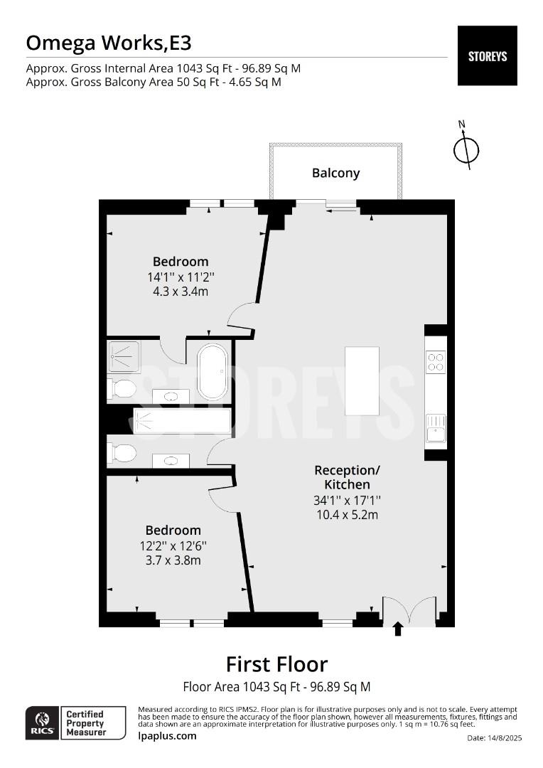 Unit 11, 4, Omega Works, Roach Road, London floorplan