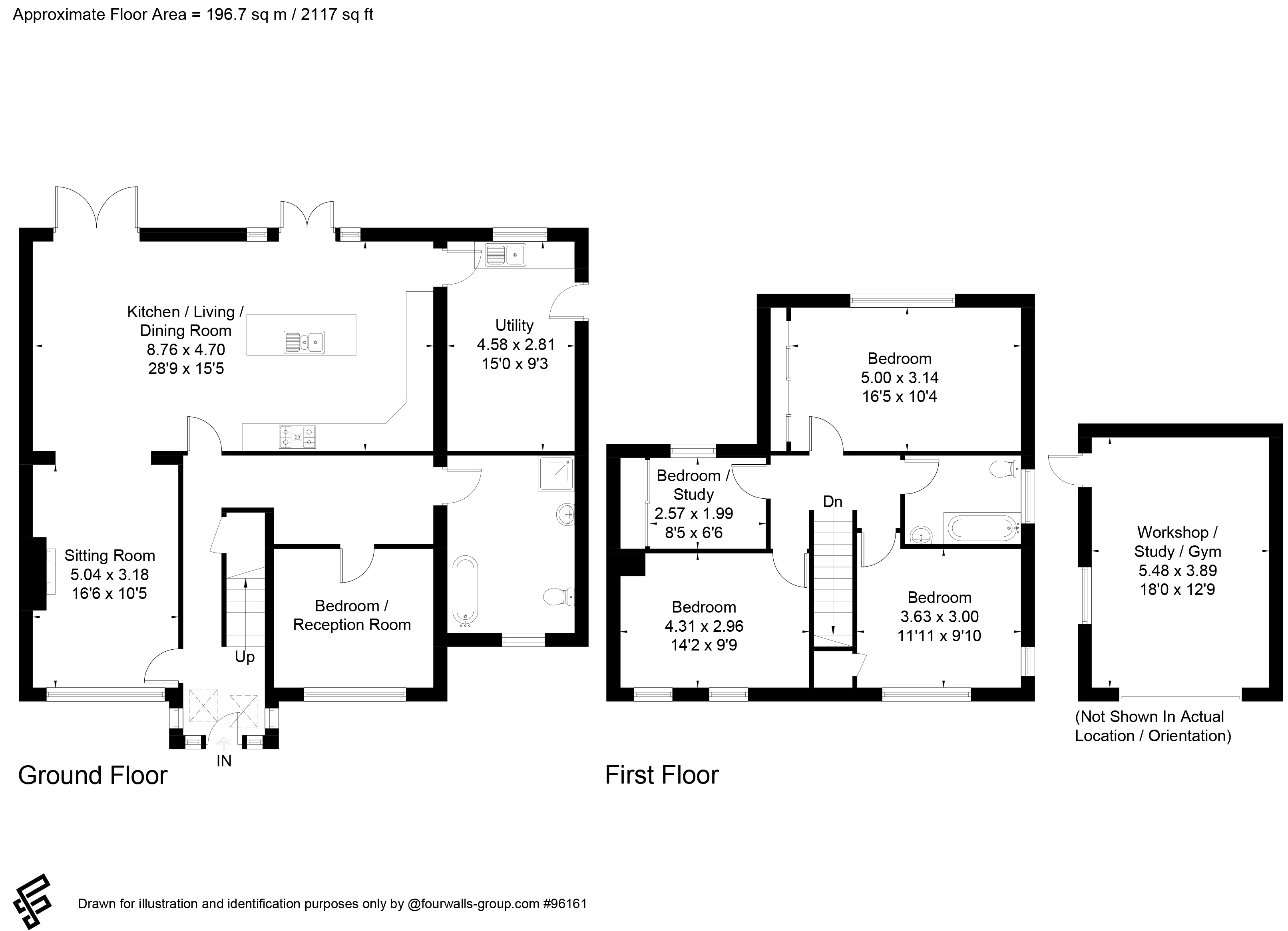 47, Spring Close, Sherborne St John floorplan