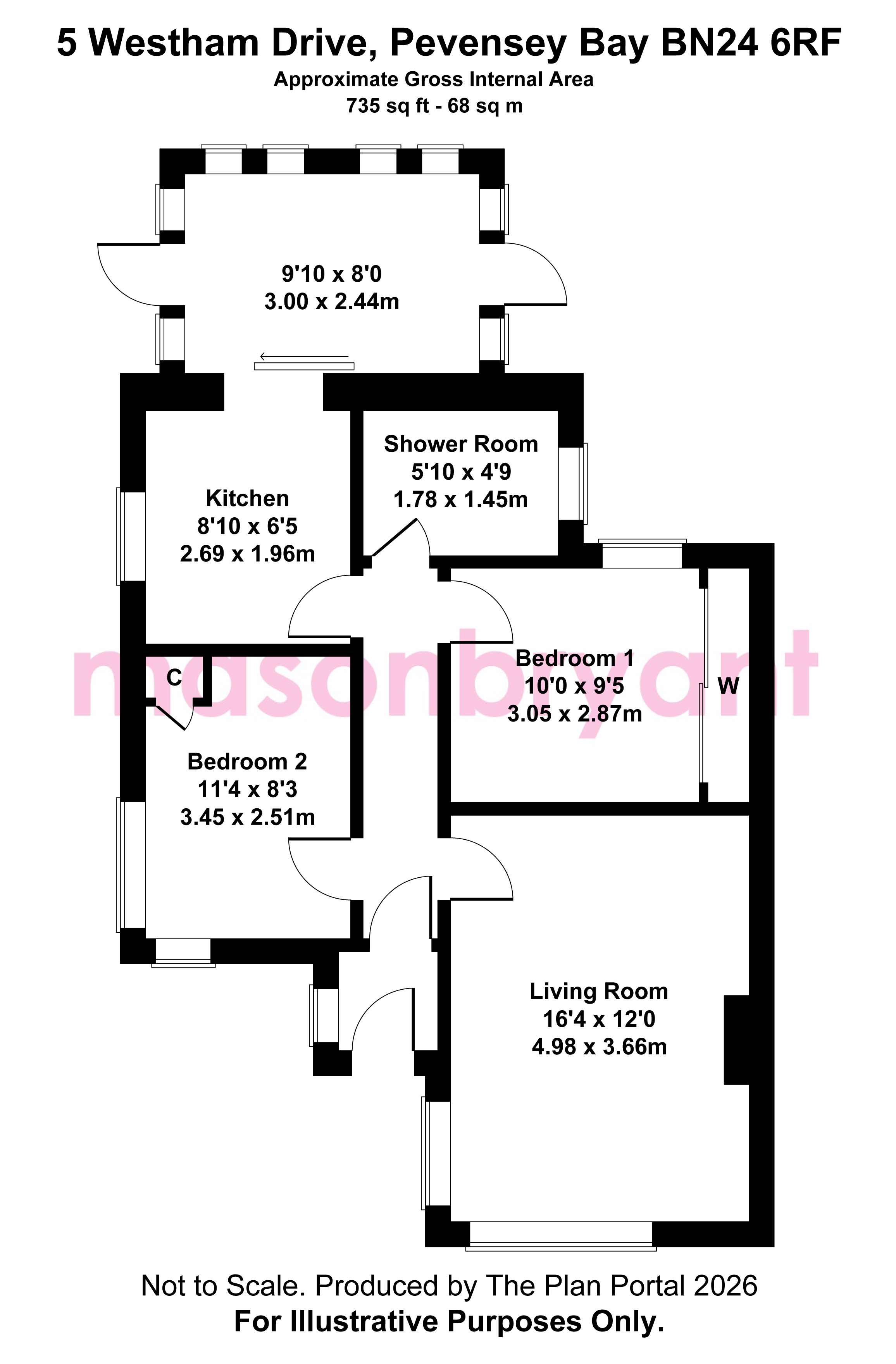 5, Westham Drive, Pevensey Bay floorplan