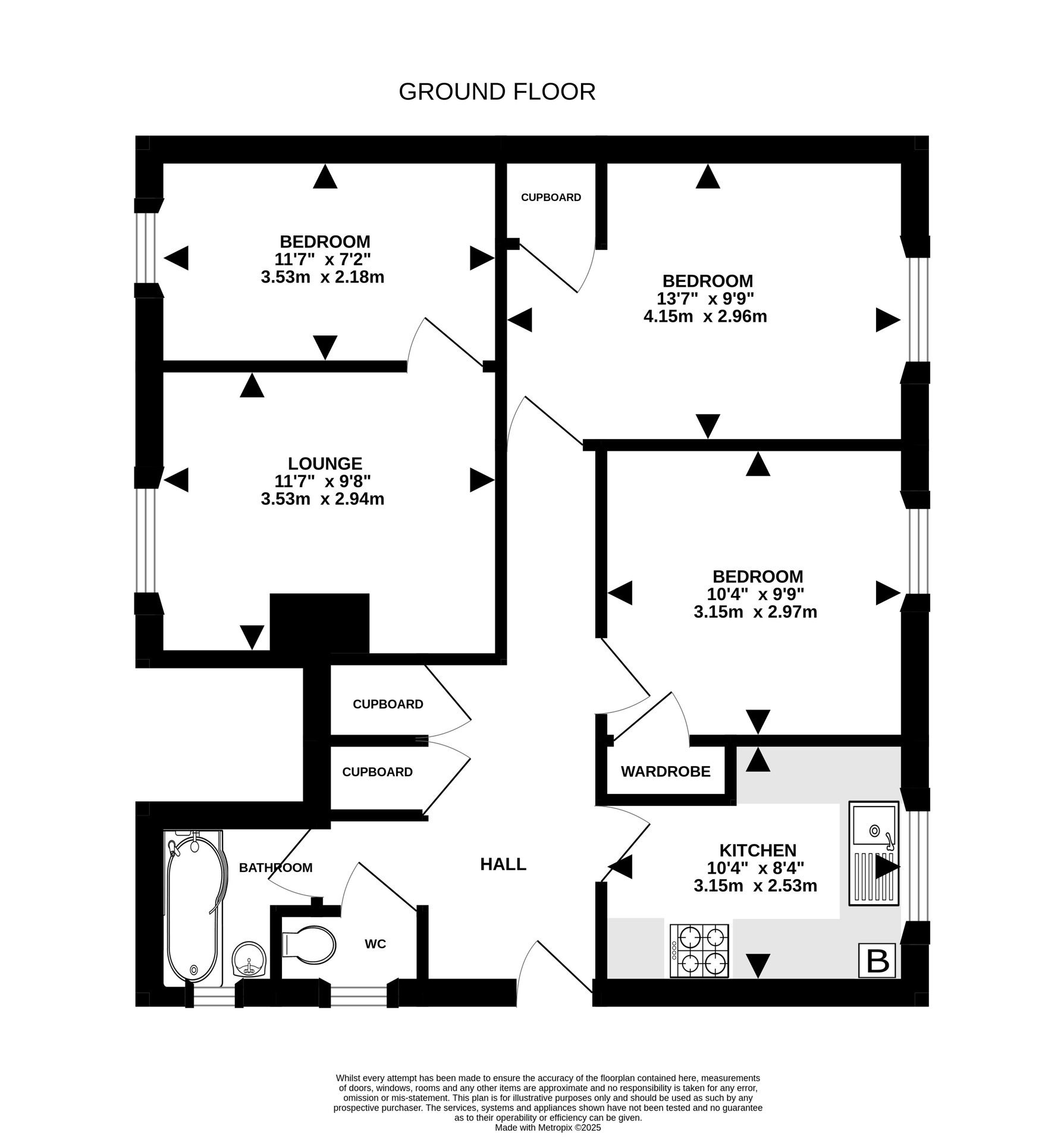 90 Swanmoor Crescent, Bristol floorplan