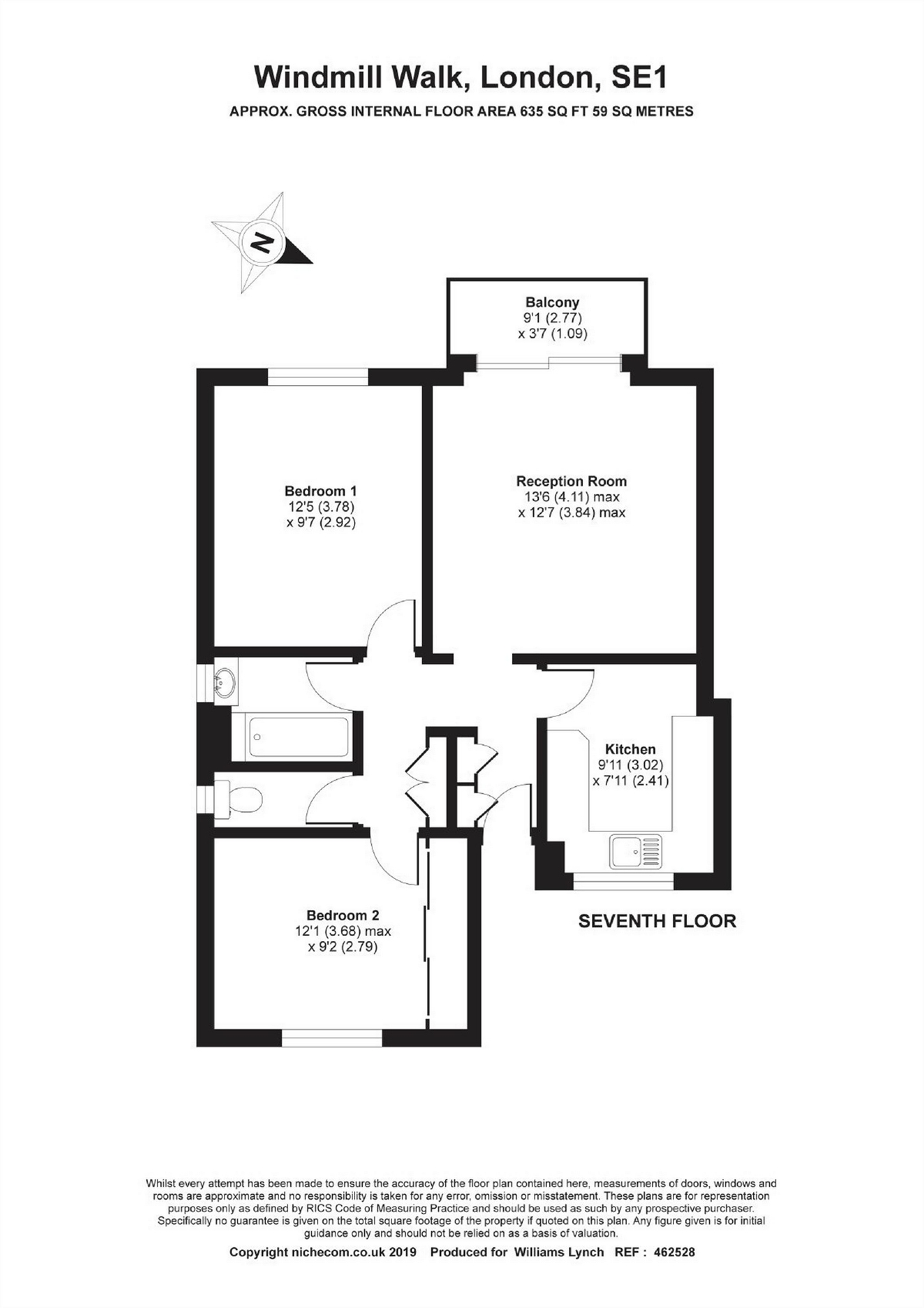 2 Bedrooms Flat for sale in Windmill House, Windmill Walk, London SE1