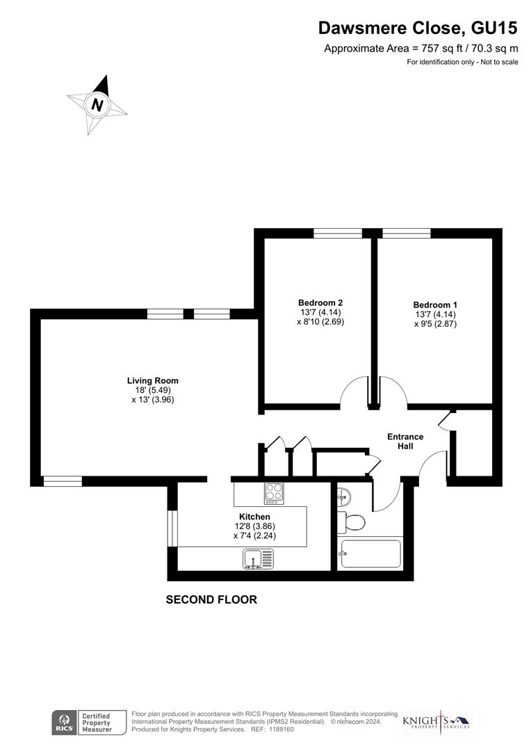 140, Dawsmere Close, Camberley floorplan