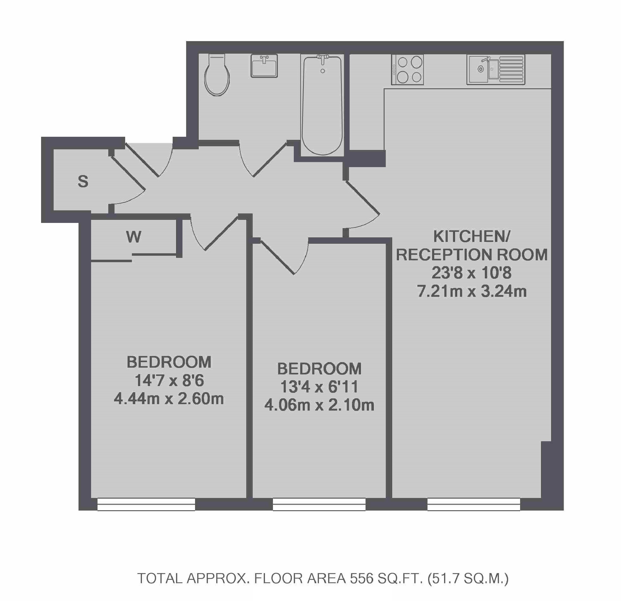 London Road, Twickenham TW1, 2 bedroom flat for sale 62536436