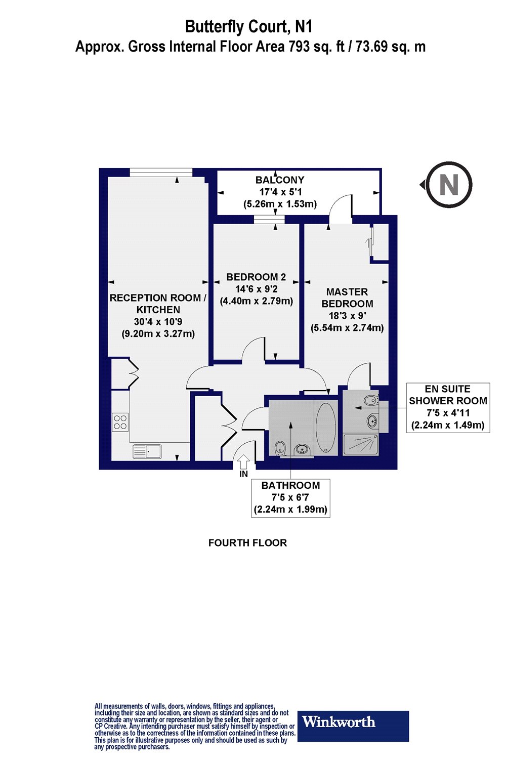 2 Bedrooms Flat to rent in Butterfly Court, London N15