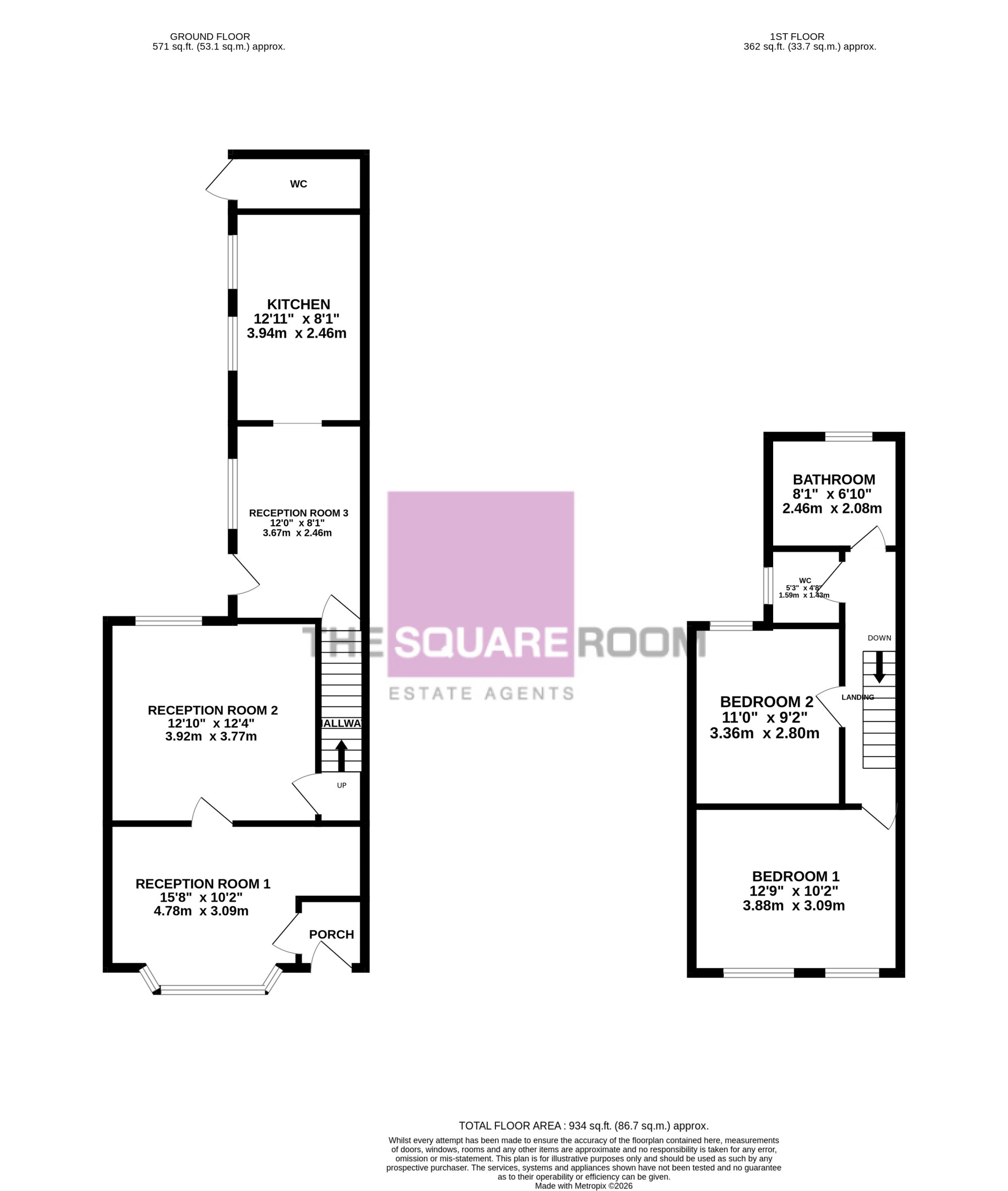 86, Fleetwood Road North, Thornton floorplan